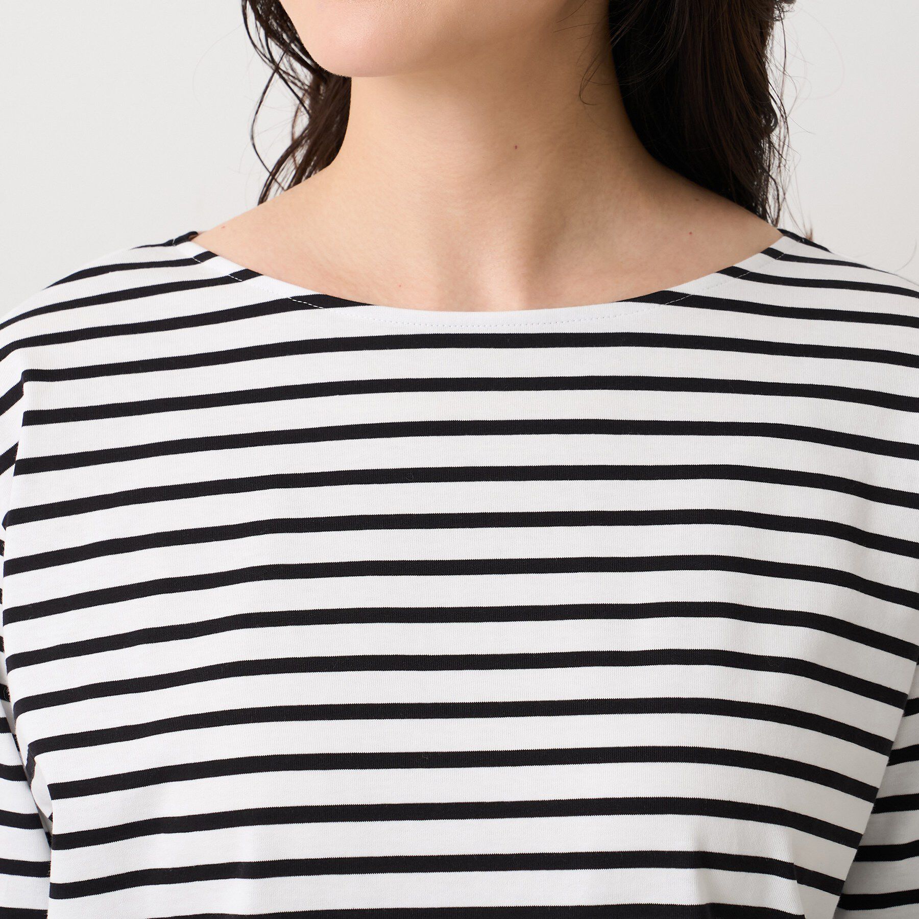 UNTITLED「【洗える/レイヤードTシャツ】ラウンドテールジャージプルオーバー」|Tシャツ・カットソー|