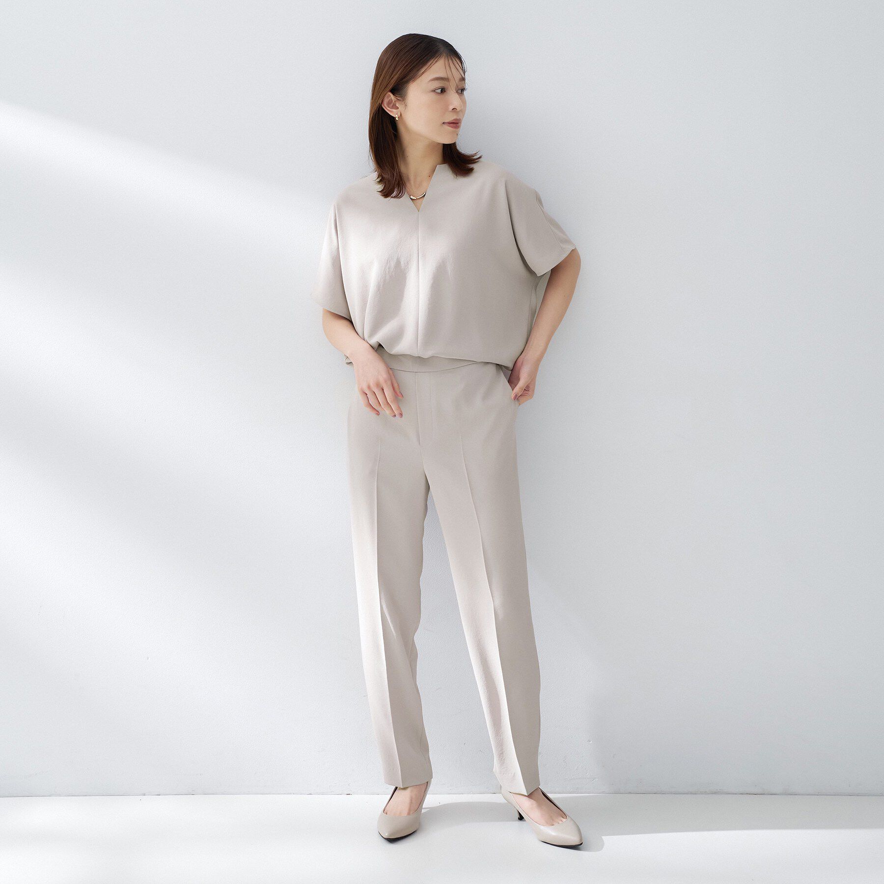 UNTITLED「【夏の名品セットアップが今年も登場！/はっ水/遮熱】リラクミスト テーパードパンツ」|その他|