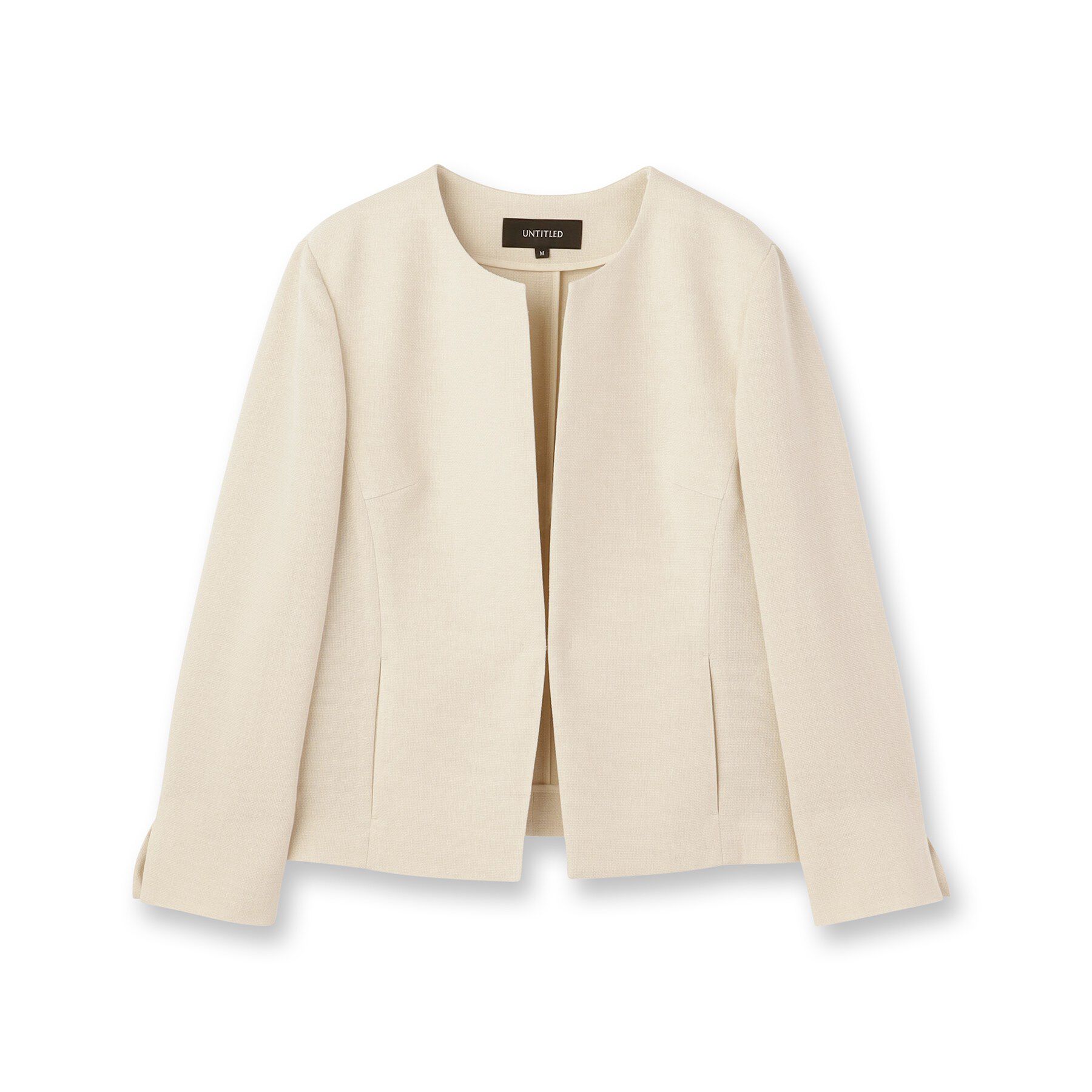 UNTITLED「ミニマルシルエットジャケット」|ノーカラージャケット|