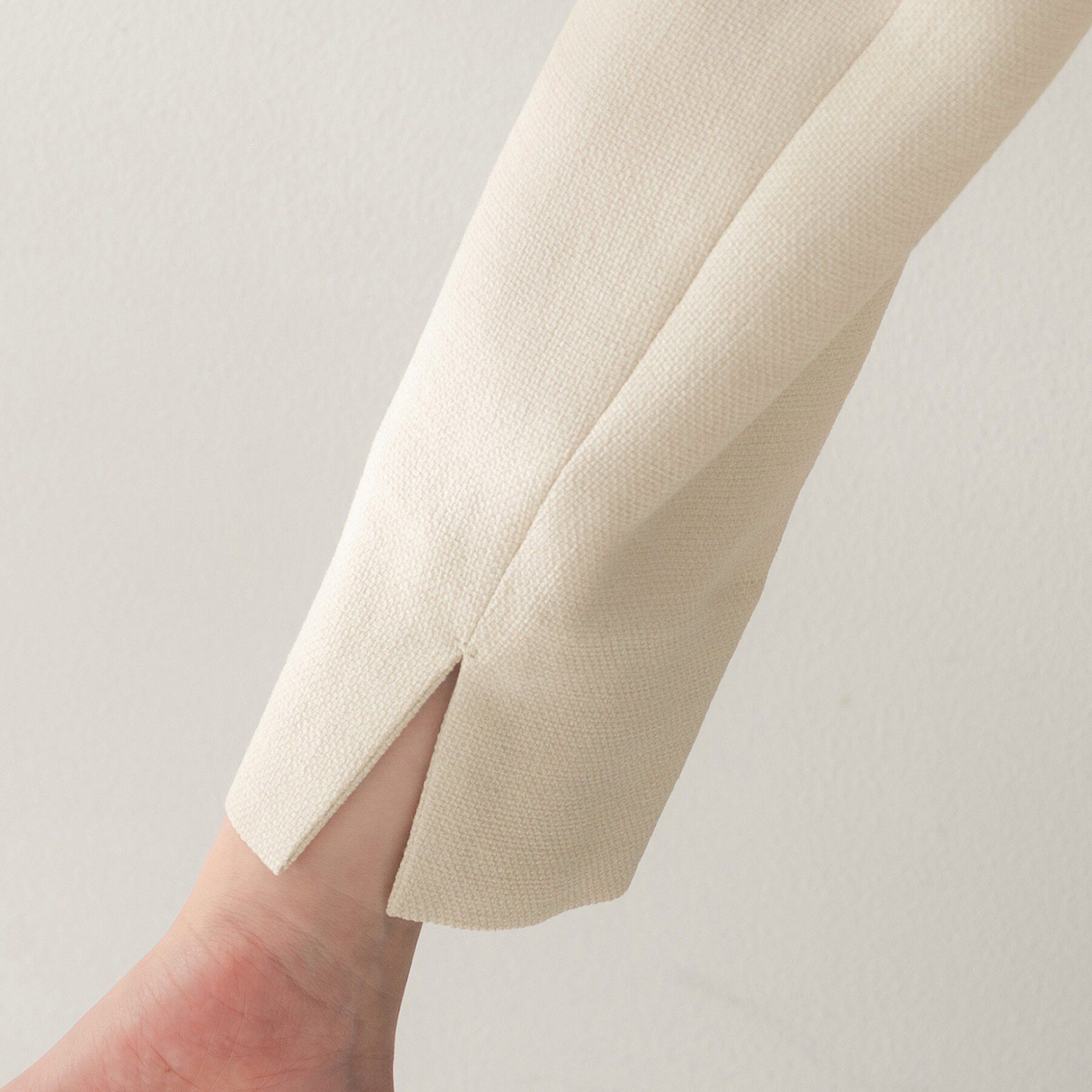 UNTITLED「ミニマルシルエットジャケット」|ノーカラージャケット|