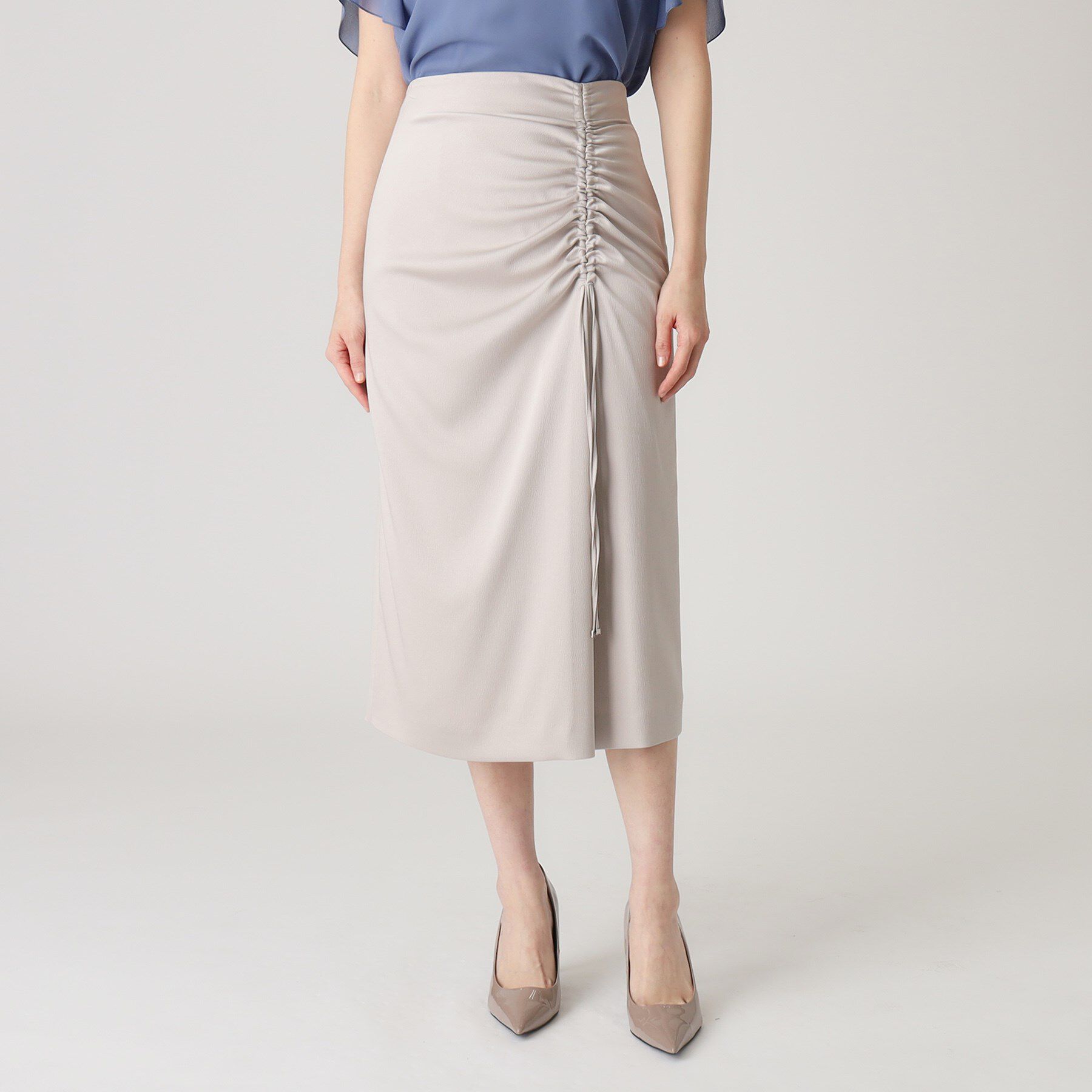 COUP DE CHANCE「【洗える／日本製】ドロストデザイン ナロータイトスカート」|スカート|
