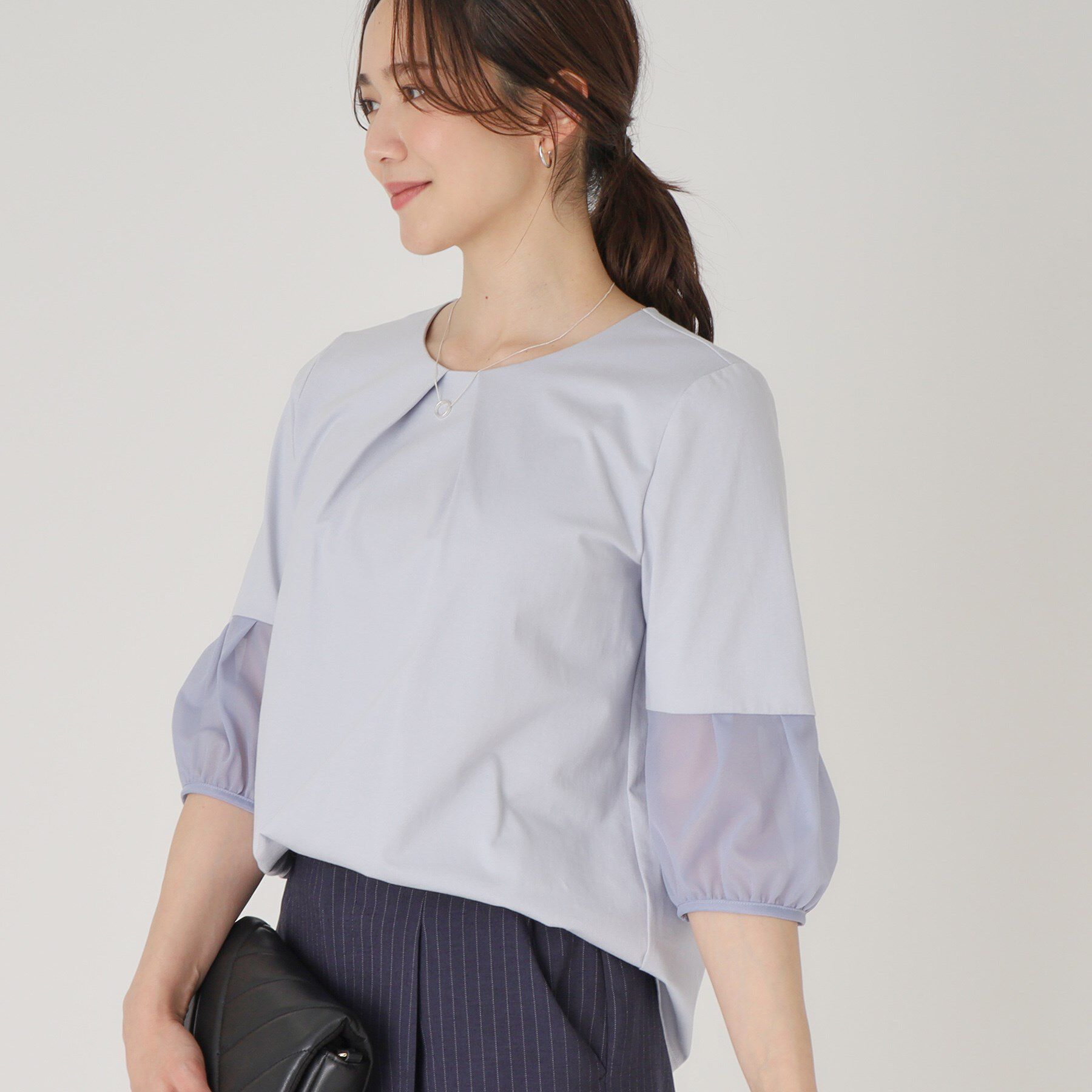 COUP DE CHANCE「【洗える／日本製】袖デザイントップス」|Tシャツ・カットソー|