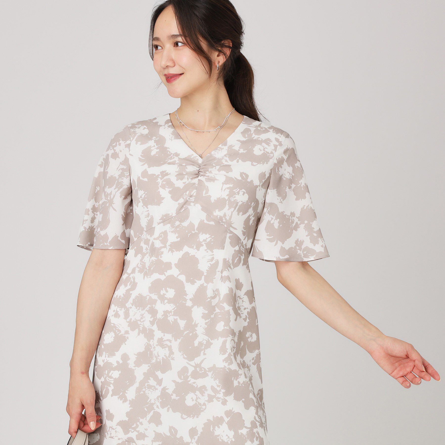 COUP DE CHANCE「【手洗い可／日本製】花柄ワンピース」|ワンピース|