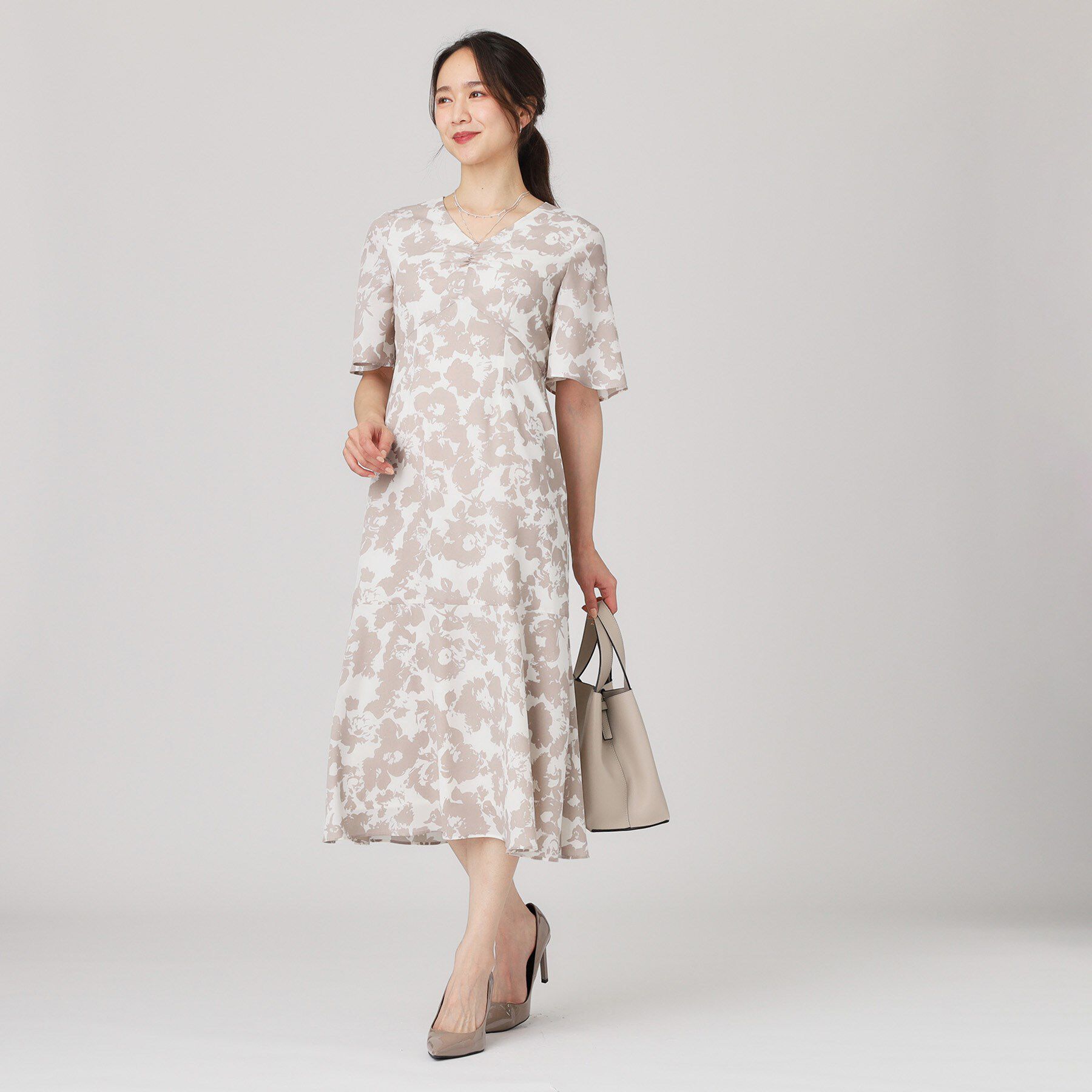 COUP DE CHANCE「【手洗い可／日本製】花柄ワンピース」|ワンピース|