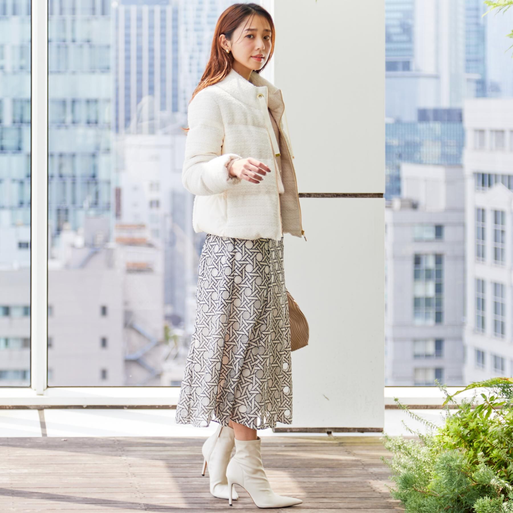 COUP DE CHANCE「【ショート丈】ツイードダウン」|ダウン|