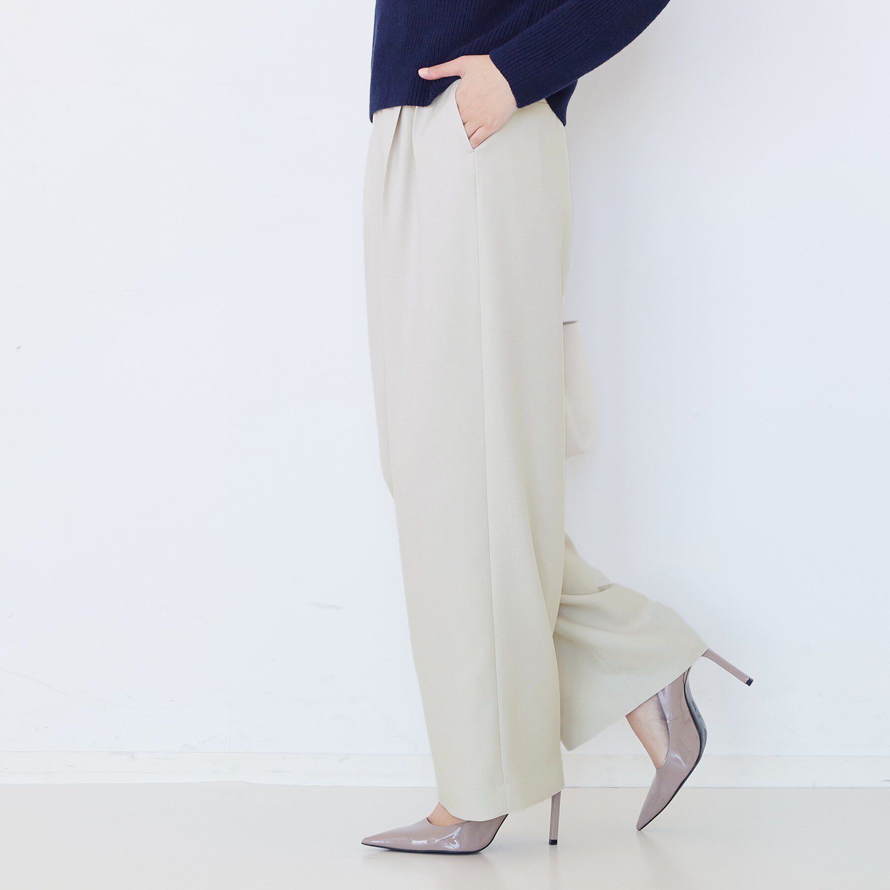 COUP DE CHANCE「【手洗い可】タック入りワイドパンツ」|その他|