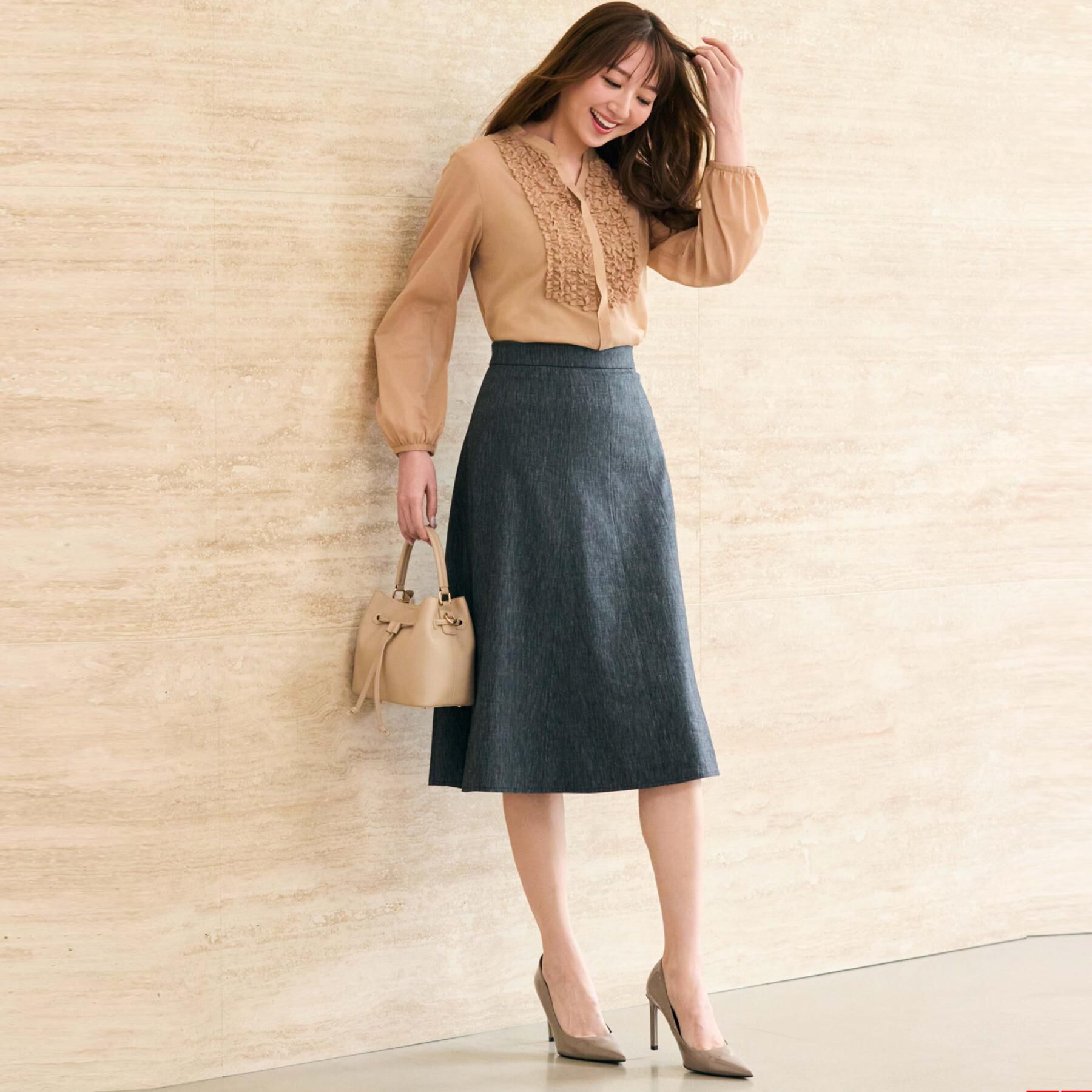 COUP DE CHANCE「【手洗い可/きれいめ】シアーローンフリルブラウス」|シャツ・ブラウス|