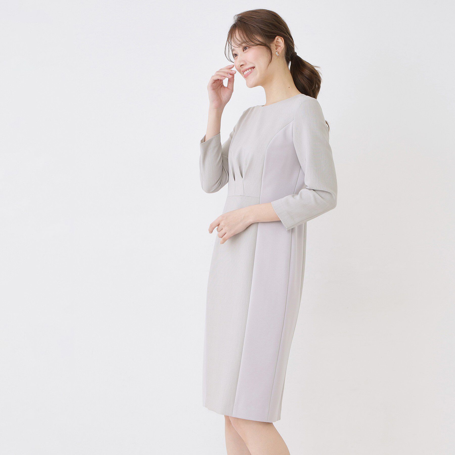 COUP DE CHANCE「【手洗い可／日本製】配色タイトワンピース」|ワンピース|