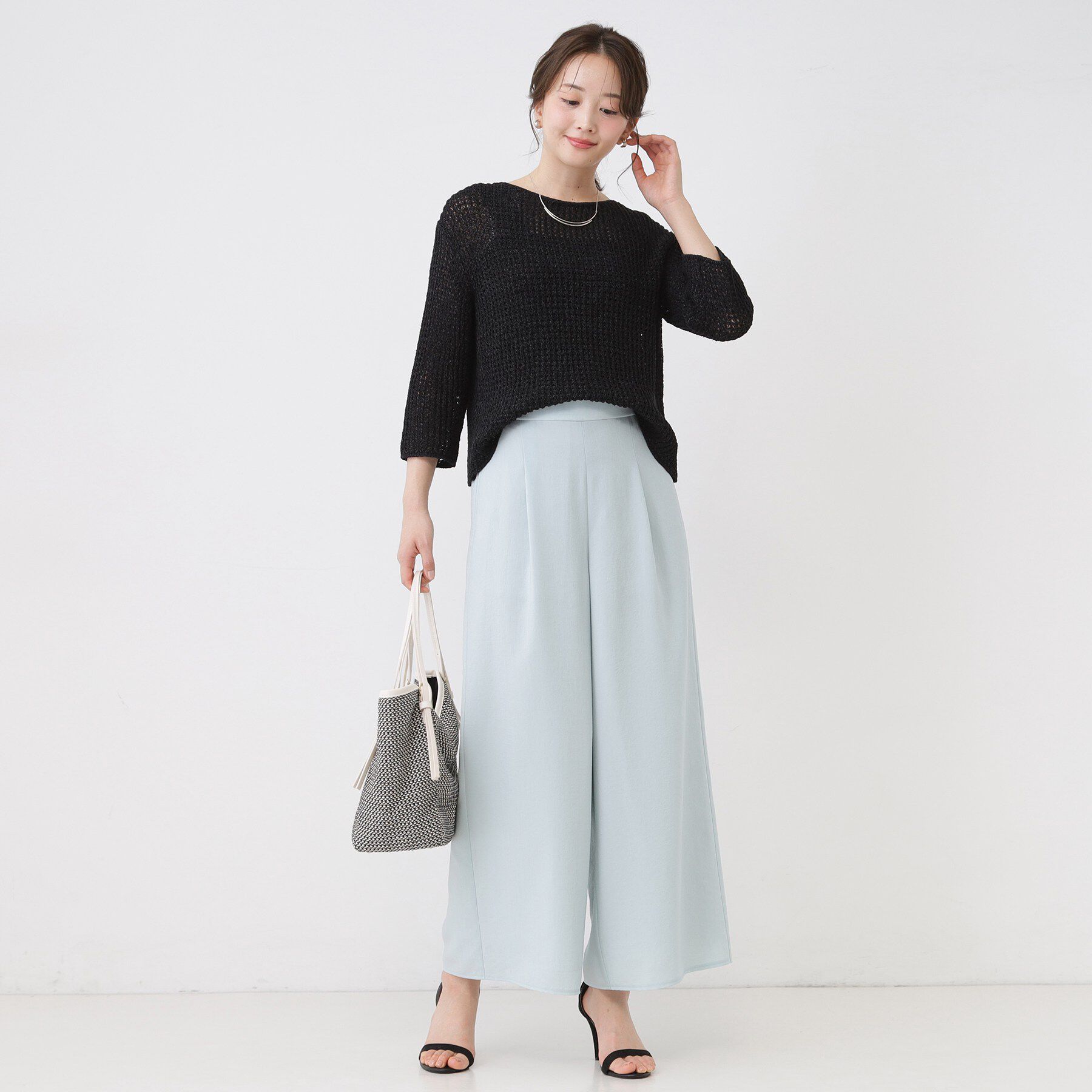 COUP DE CHANCE「【手洗い可／和紙】メッシュニット」|ニット・セーター|