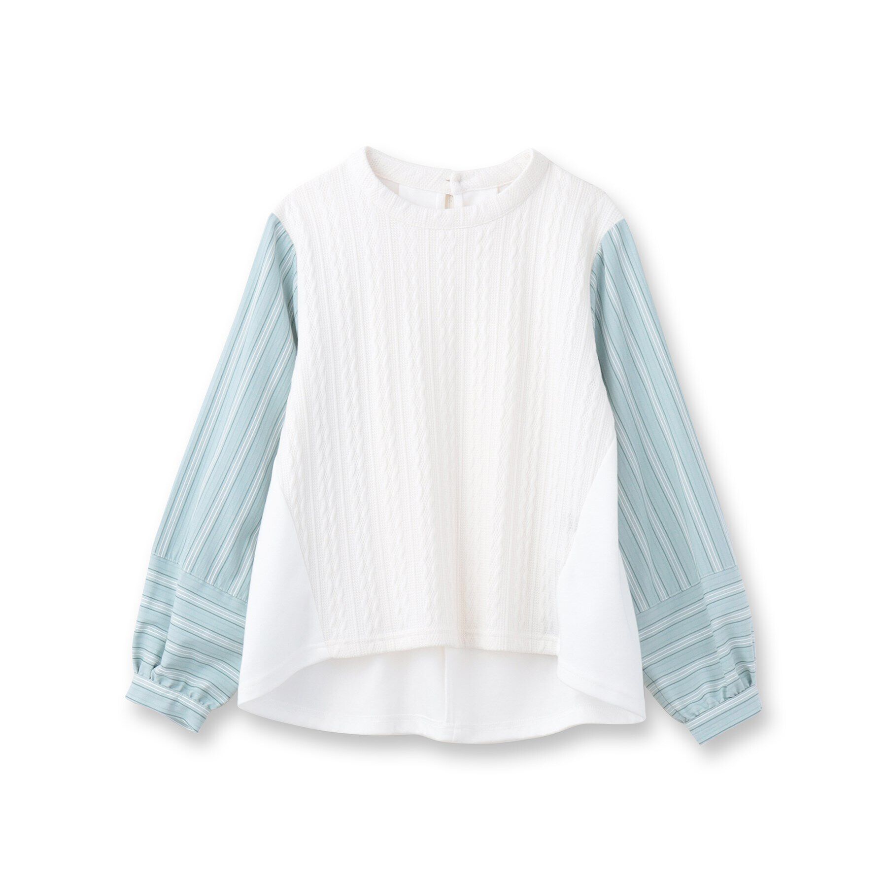 Reflect「【夏SALE／E‐QUALITY／洗える】異素材ミックスプルオーバー」|Tシャツ・カットソー|