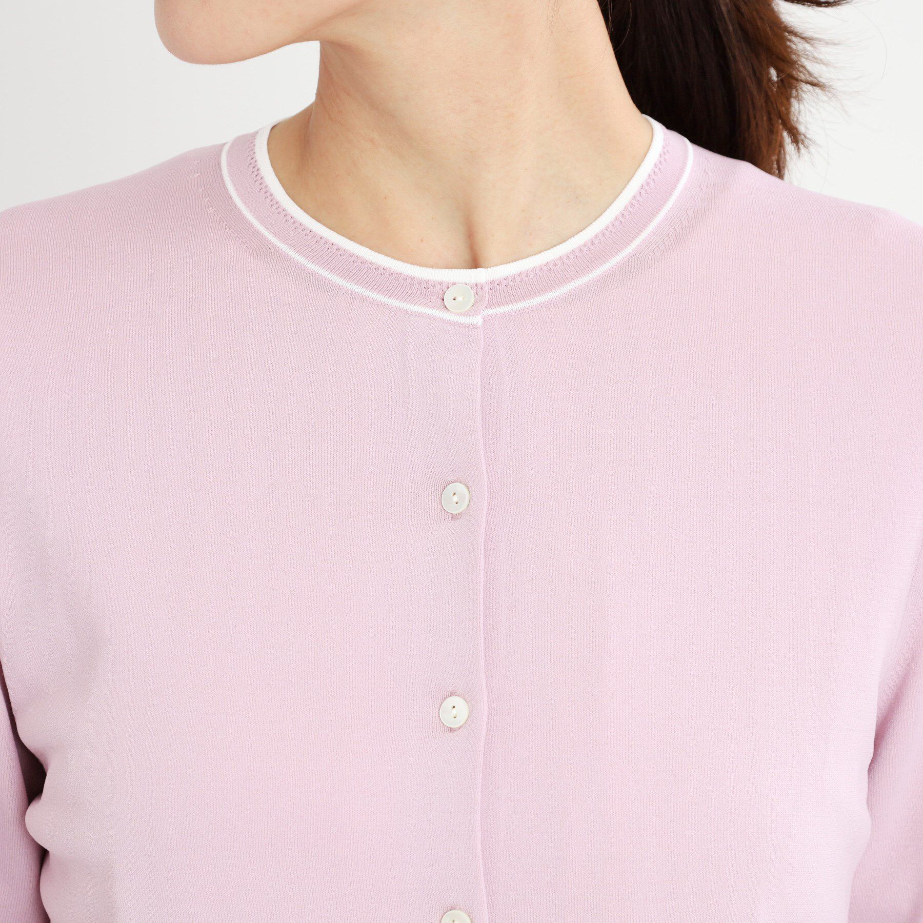 Reflect「【手洗い可／アンサンブル可】バイカラーカーディガン」|カーディガン|