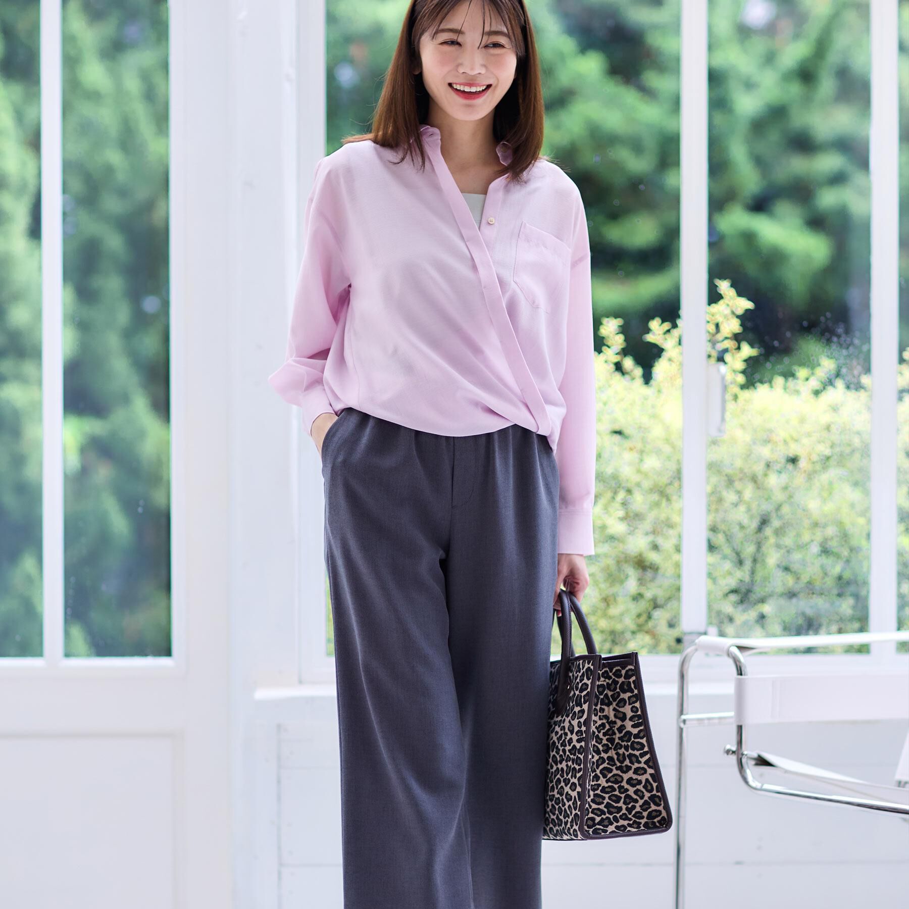 Reflect「【マシンウォッシュ可】3WAYシアーシャツブラウス」|シャツ・ブラウス|