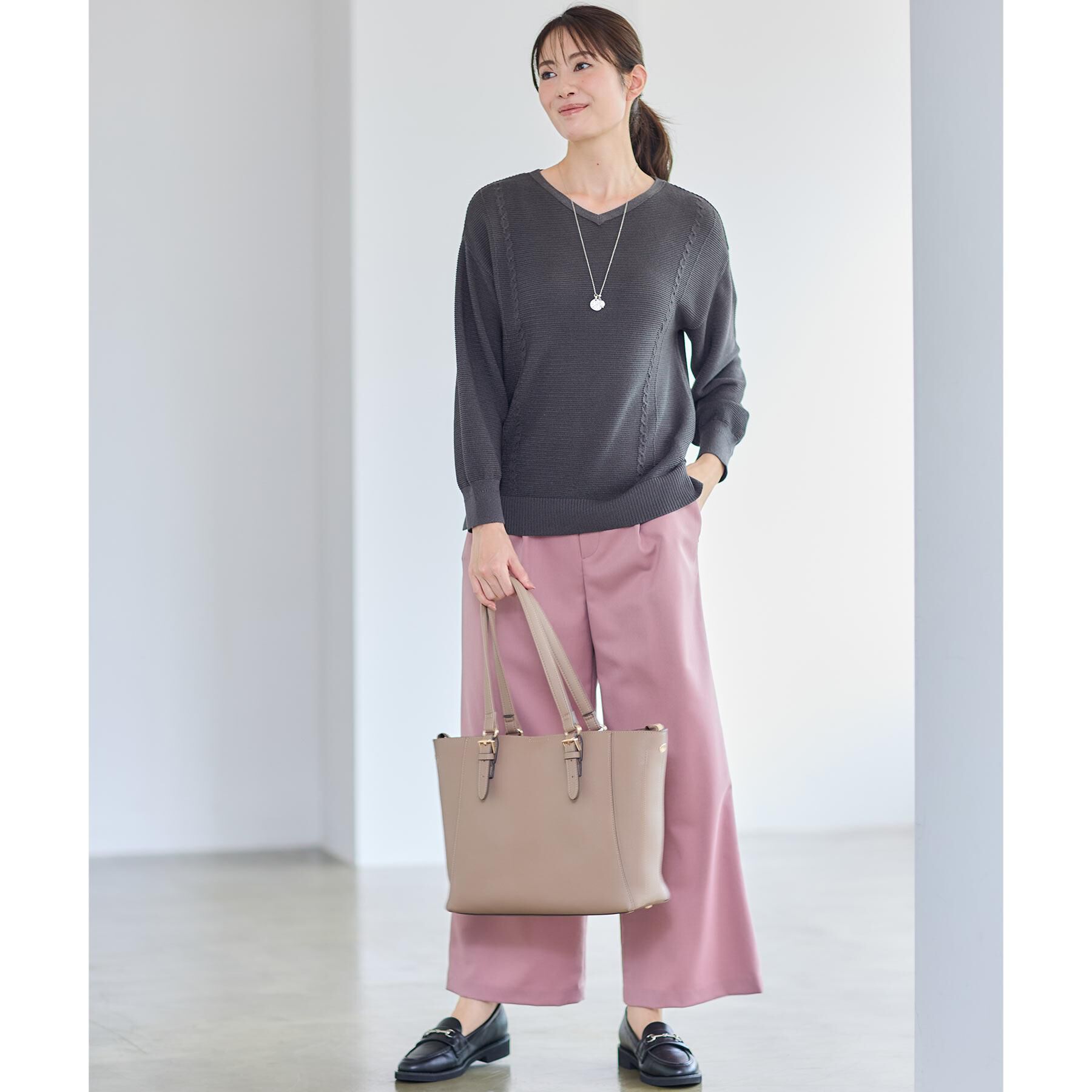 Reflect「【すっきりシルエット】ワイドクロップドパンツ」|その他|