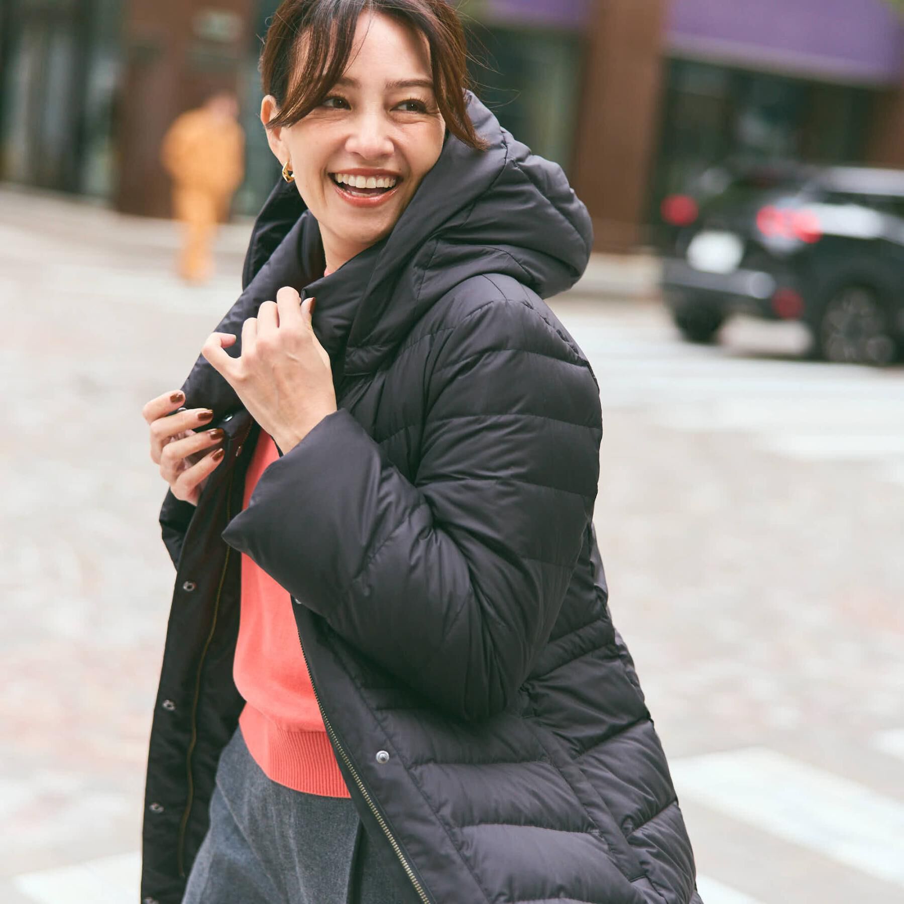 Reflect「【秋映え／重ね着風スタイルに◎】フリルプリーツスリーブニット」|ニット・セーター|