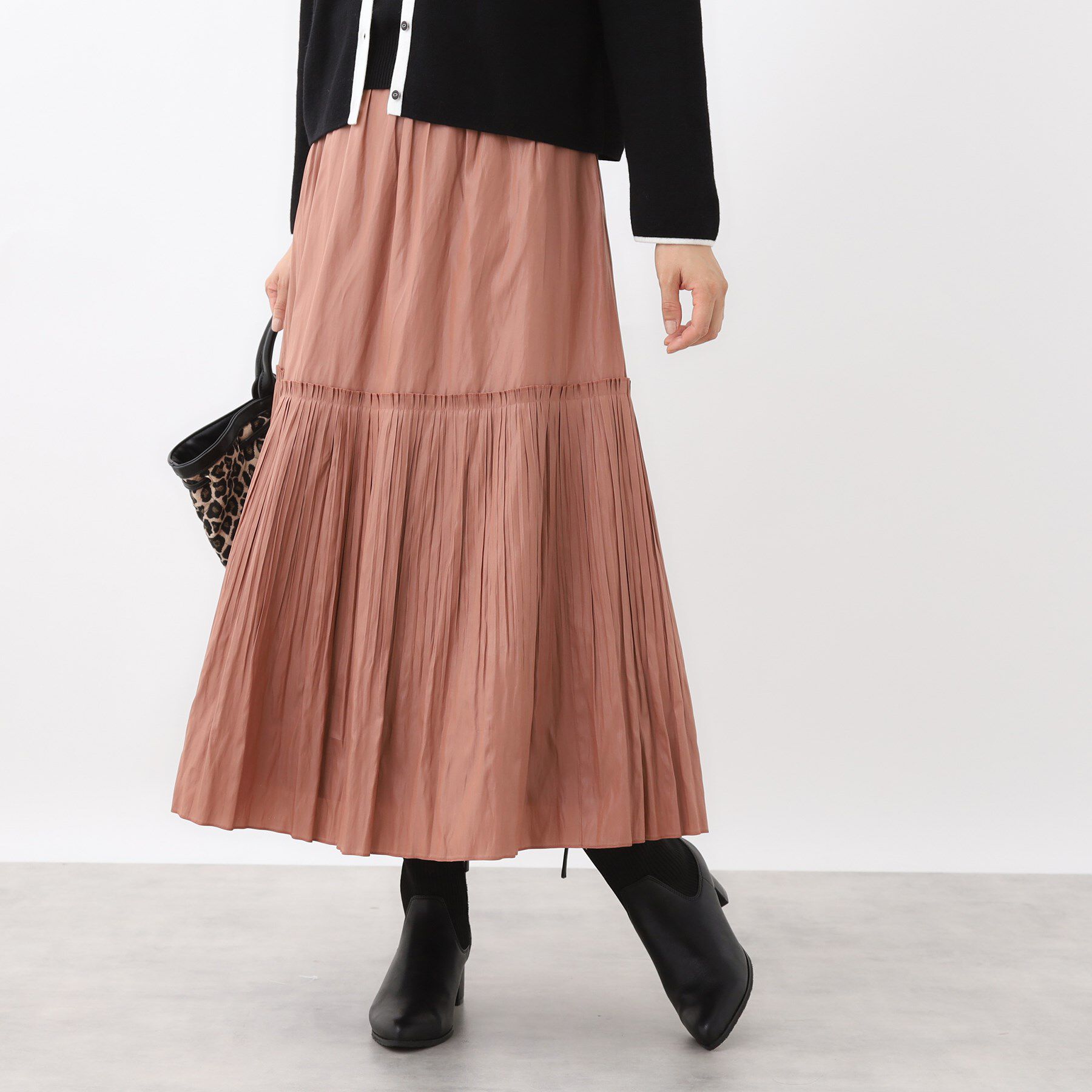 Reflect「【腰周りすっきり◎】プリーツギャザースカート」|スカート|