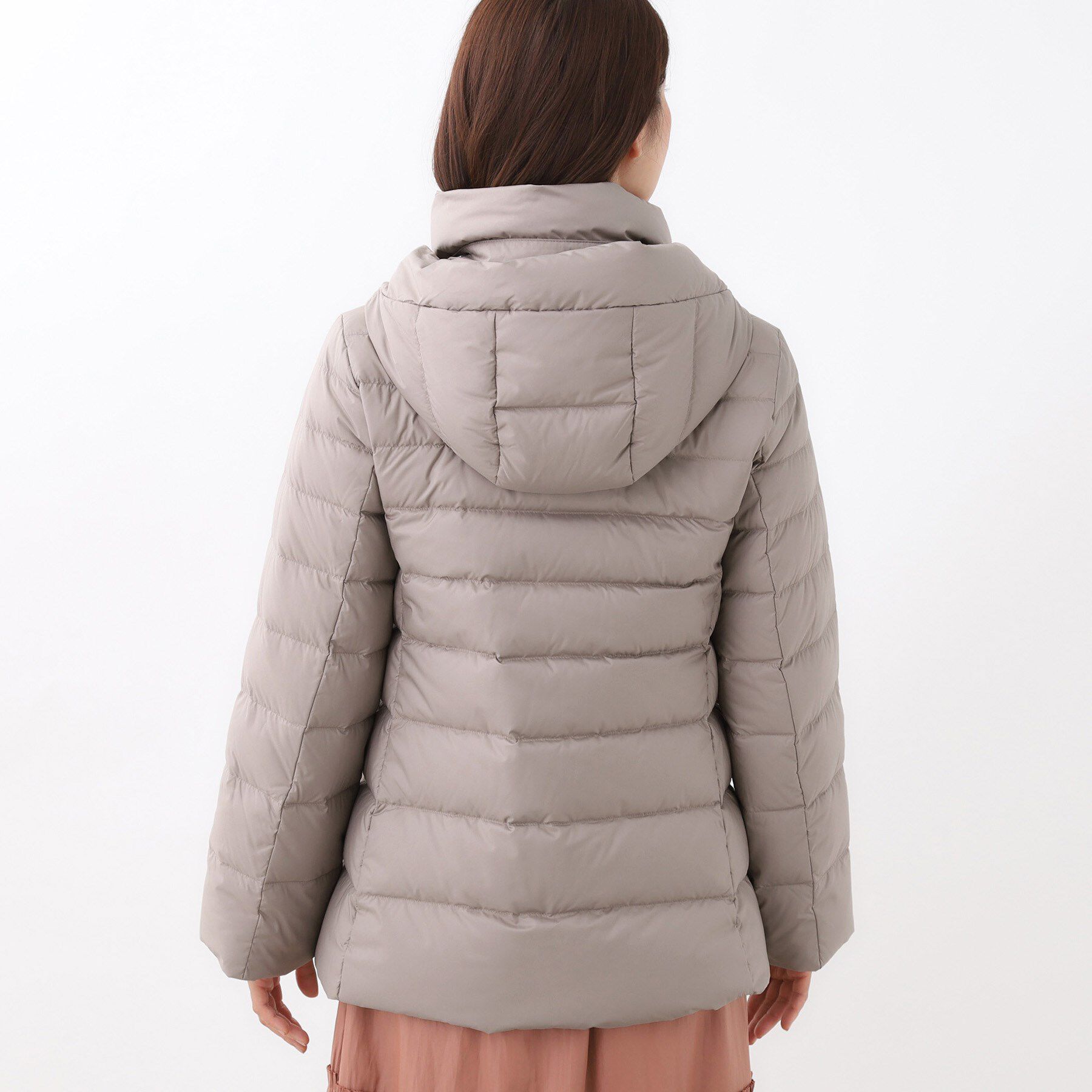 Reflect「【定番人気】フーデッドミドルダウンコート」|ダウン|