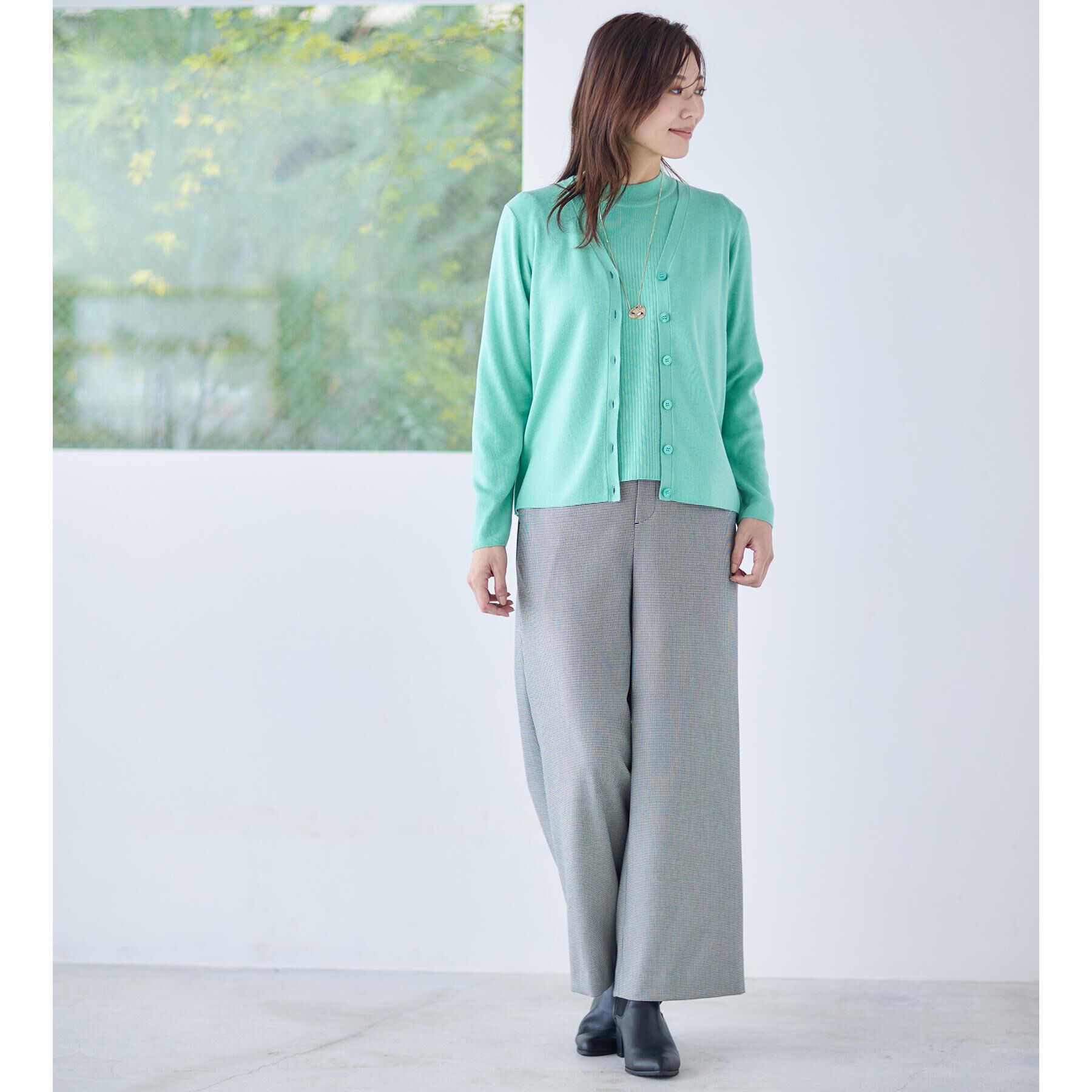 Reflect「【選べる5色／アンサンブル可】Vネックカーディガン」|カーディガン|