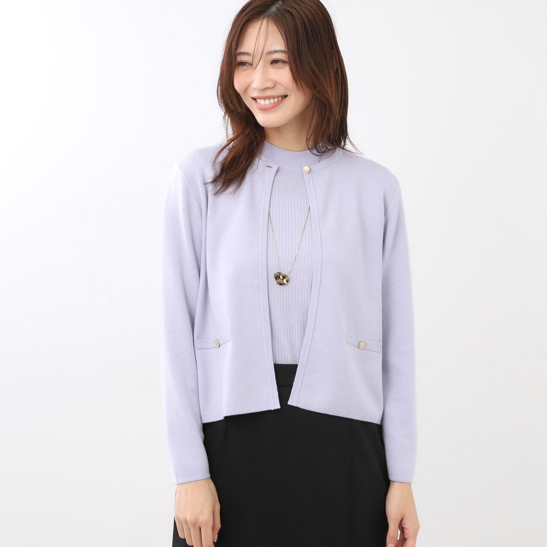 Reflect「【選べる5色／アンサンブル可】クルーネックカーディガン」|カーディガン|