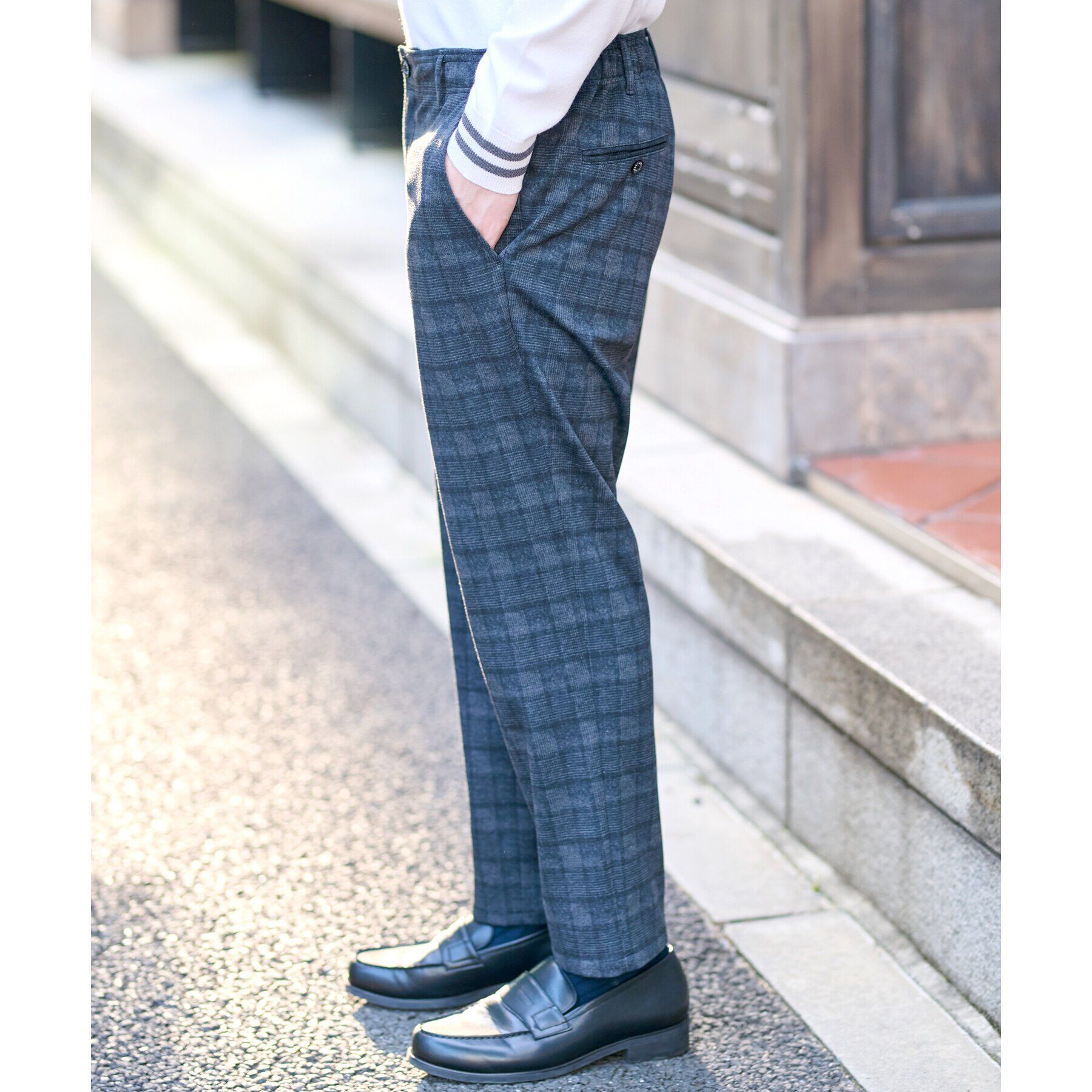 DRESSTERIOR「【セットアップ可】ネイビーグレンチェックパンツ」|その他|