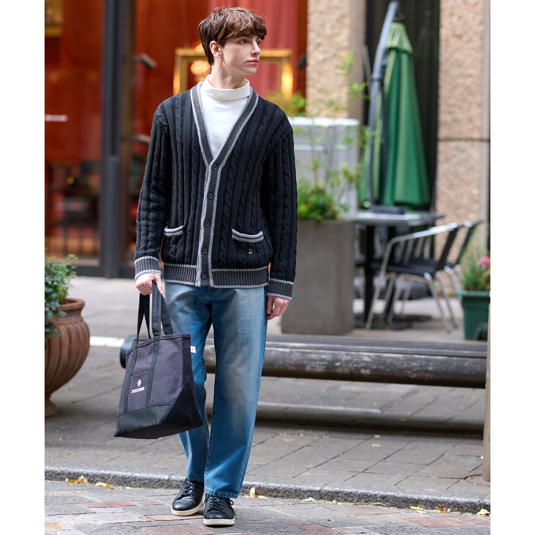 DRESSTERIOR「スプリングチルデン ニットロンドンカーディガン」|カーディガン|