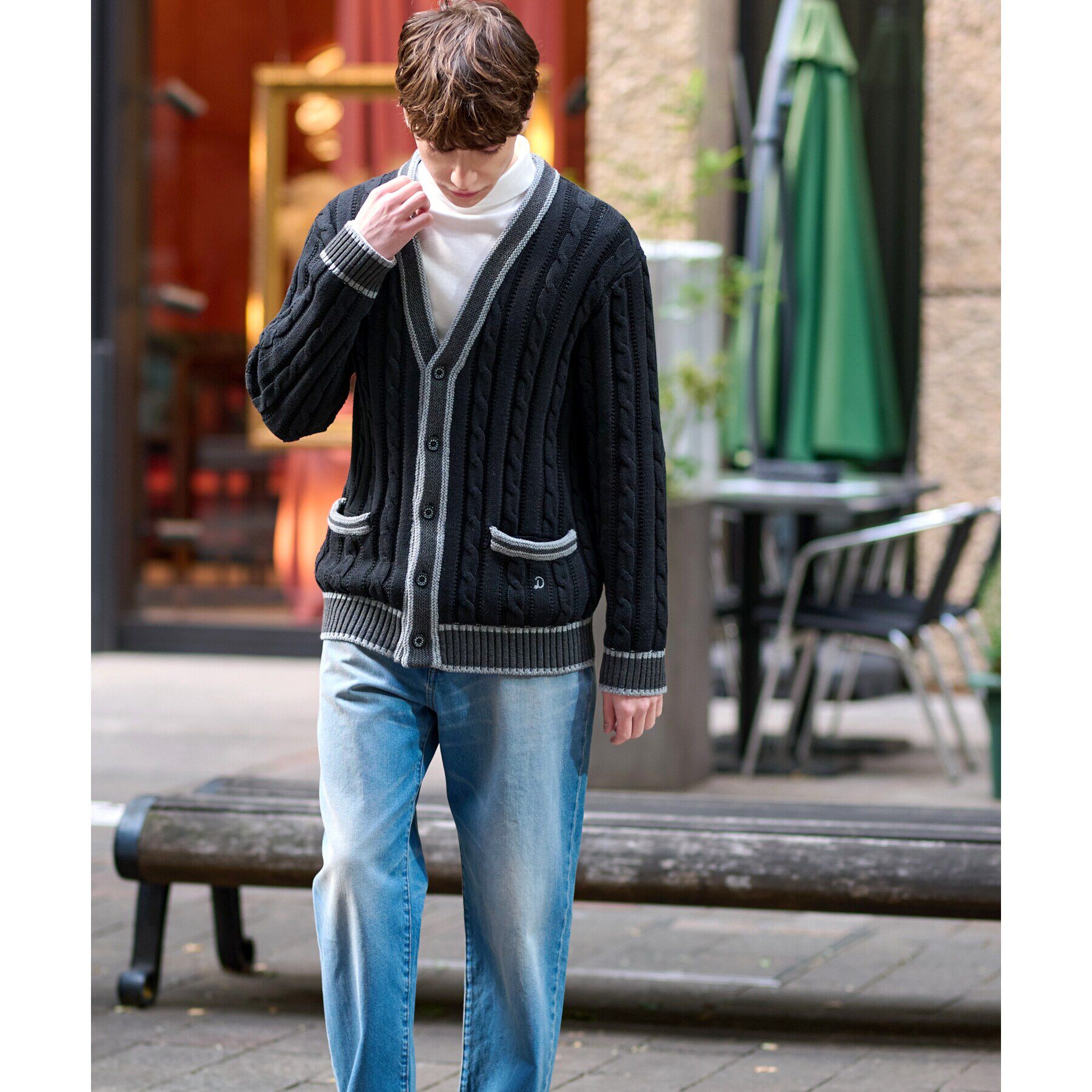 DRESSTERIOR「スプリングチルデン ニットロンドンカーディガン」|カーディガン|