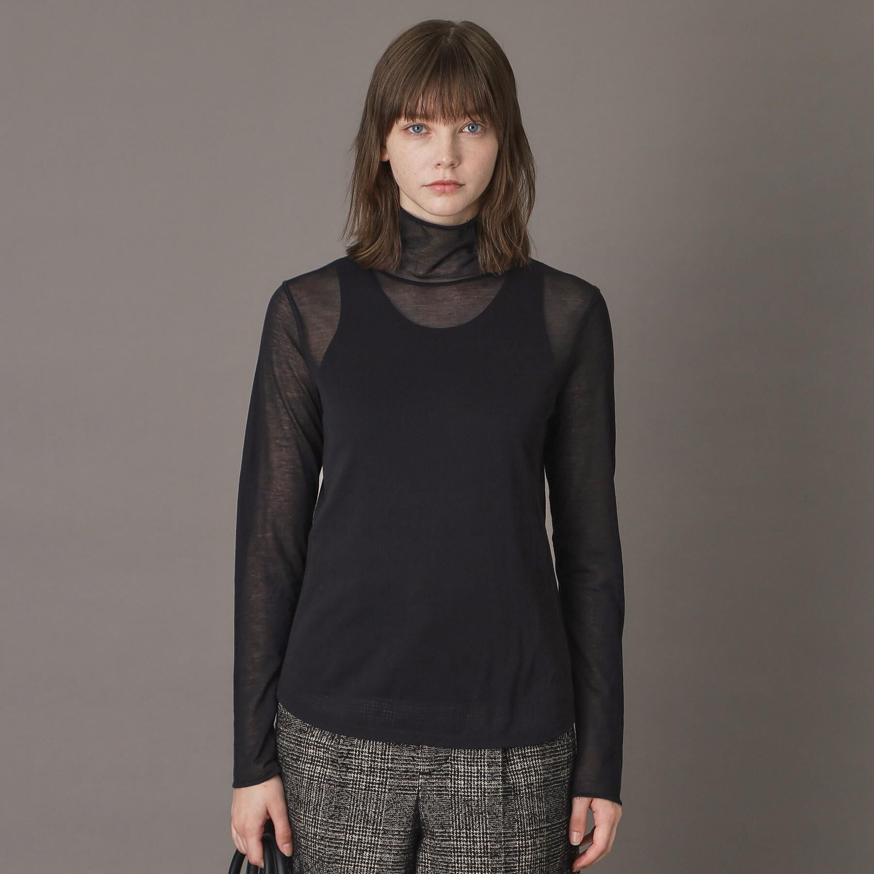 DRESSTERIOR「【シアー素材】シアータートルトップス」|Tシャツ・カットソー|