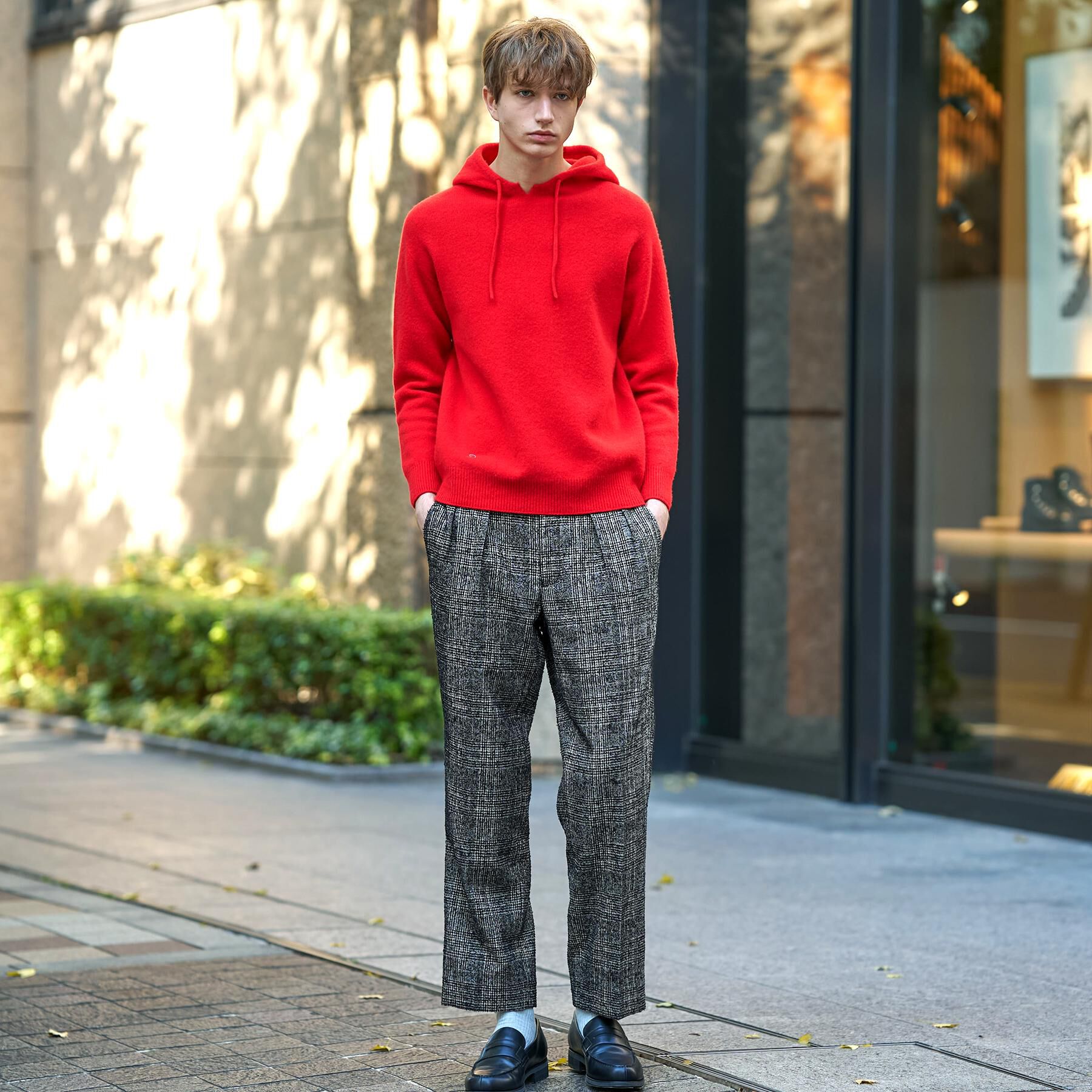 DRESSTERIOR「カシミヤブレンドフードニット」|ニット・セーター|