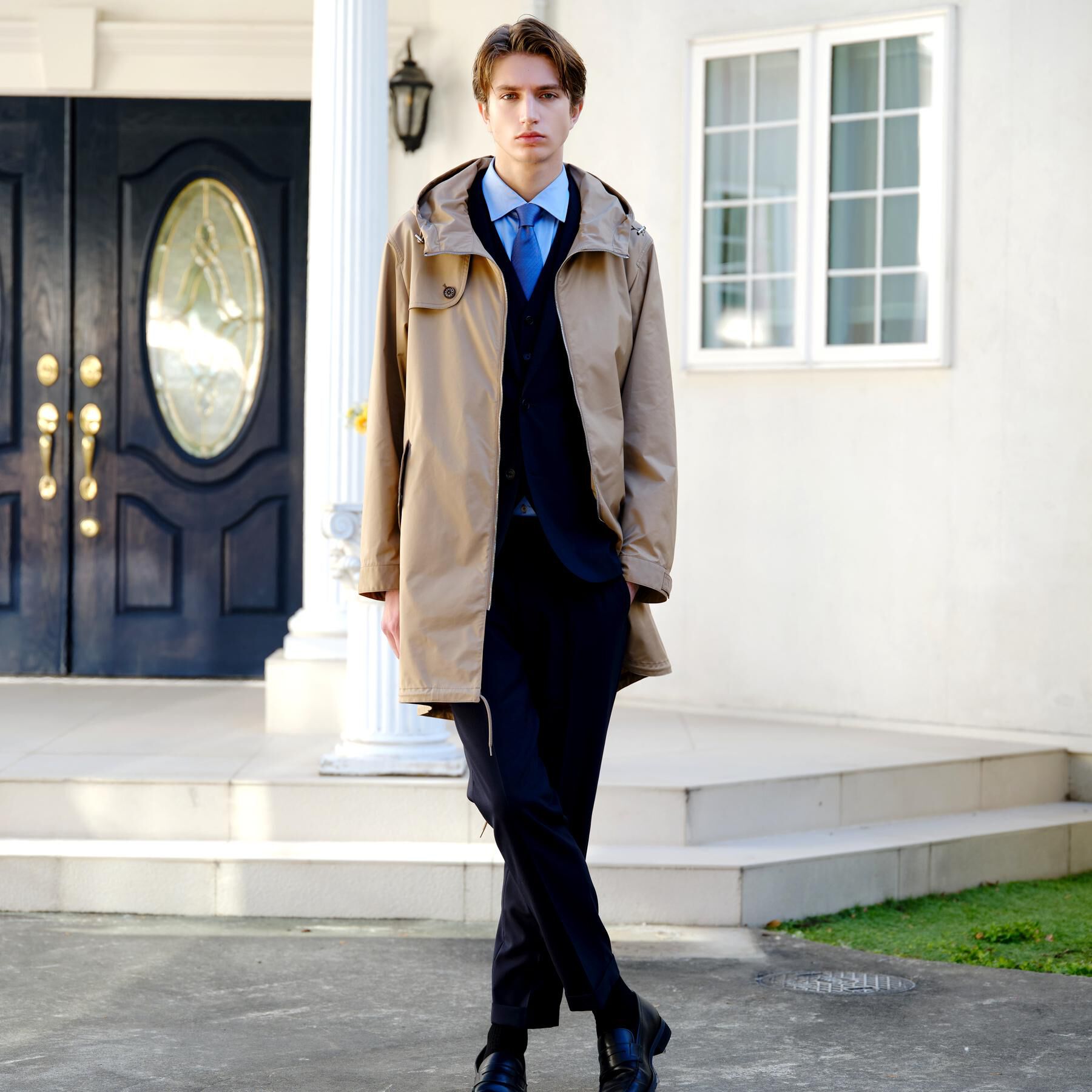 DRESSTERIOR「【撥水素材】レインプルーフ フーデッドコート」|その他|