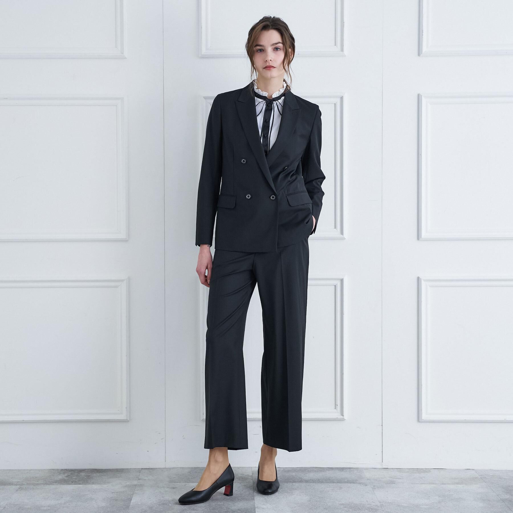 DRESSTERIOR「【セットアップ可】ピークドダブルライトストレッチジャケット」|テーラードジャケット|