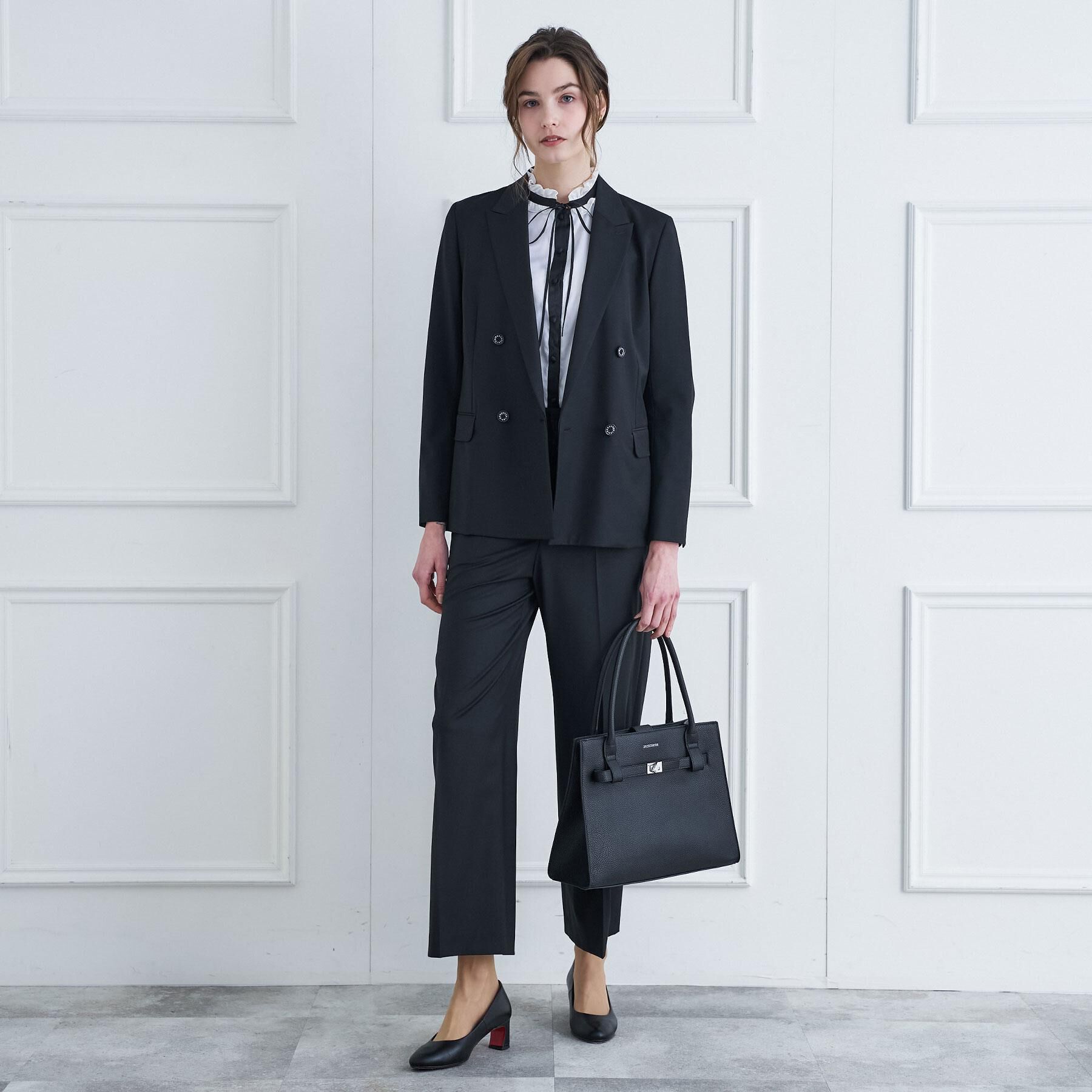 DRESSTERIOR「【セットアップ可】ピークドダブルライトストレッチジャケット」|テーラードジャケット|