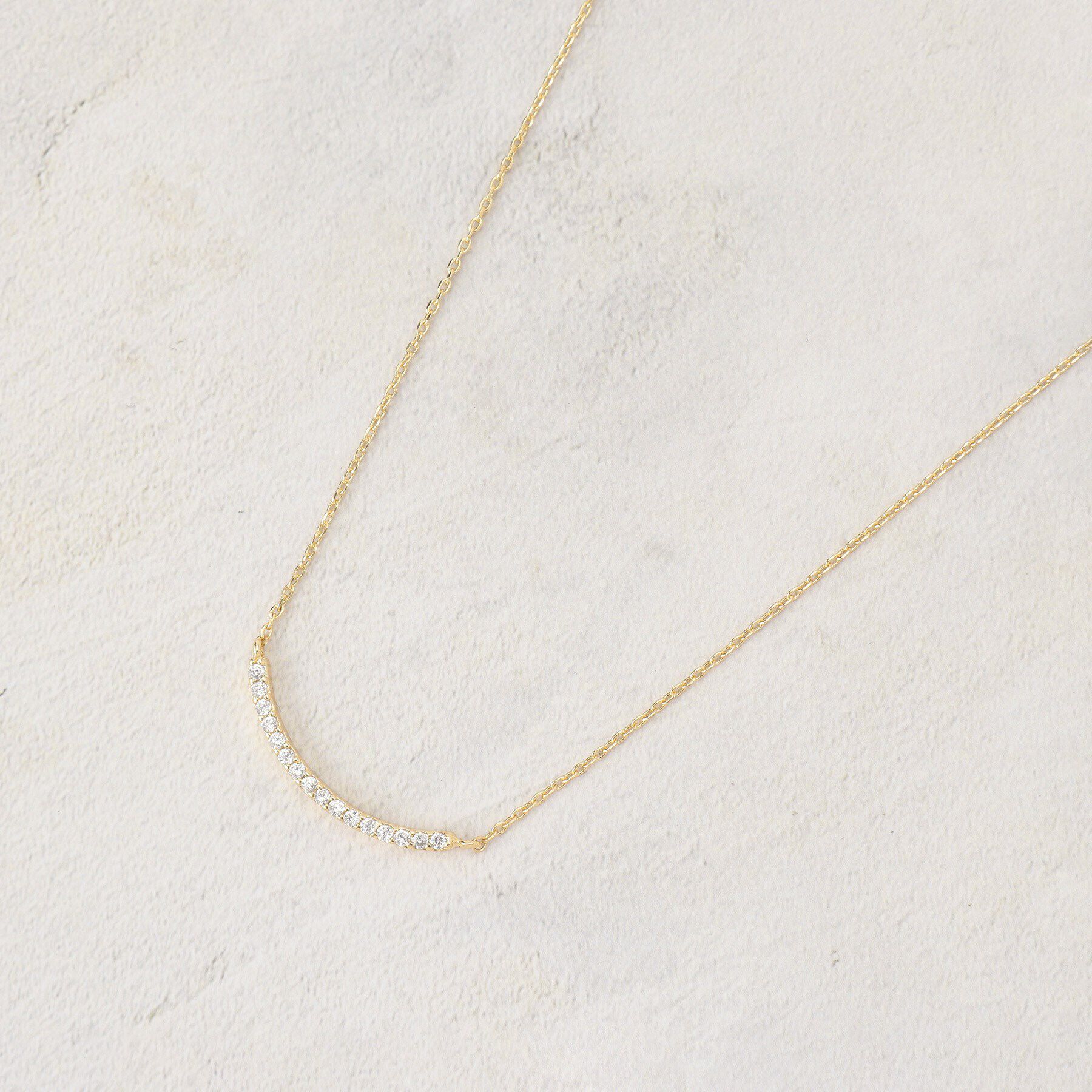 grove「キュービックビジューショートネック」|ネックレス|ゴールド(007)