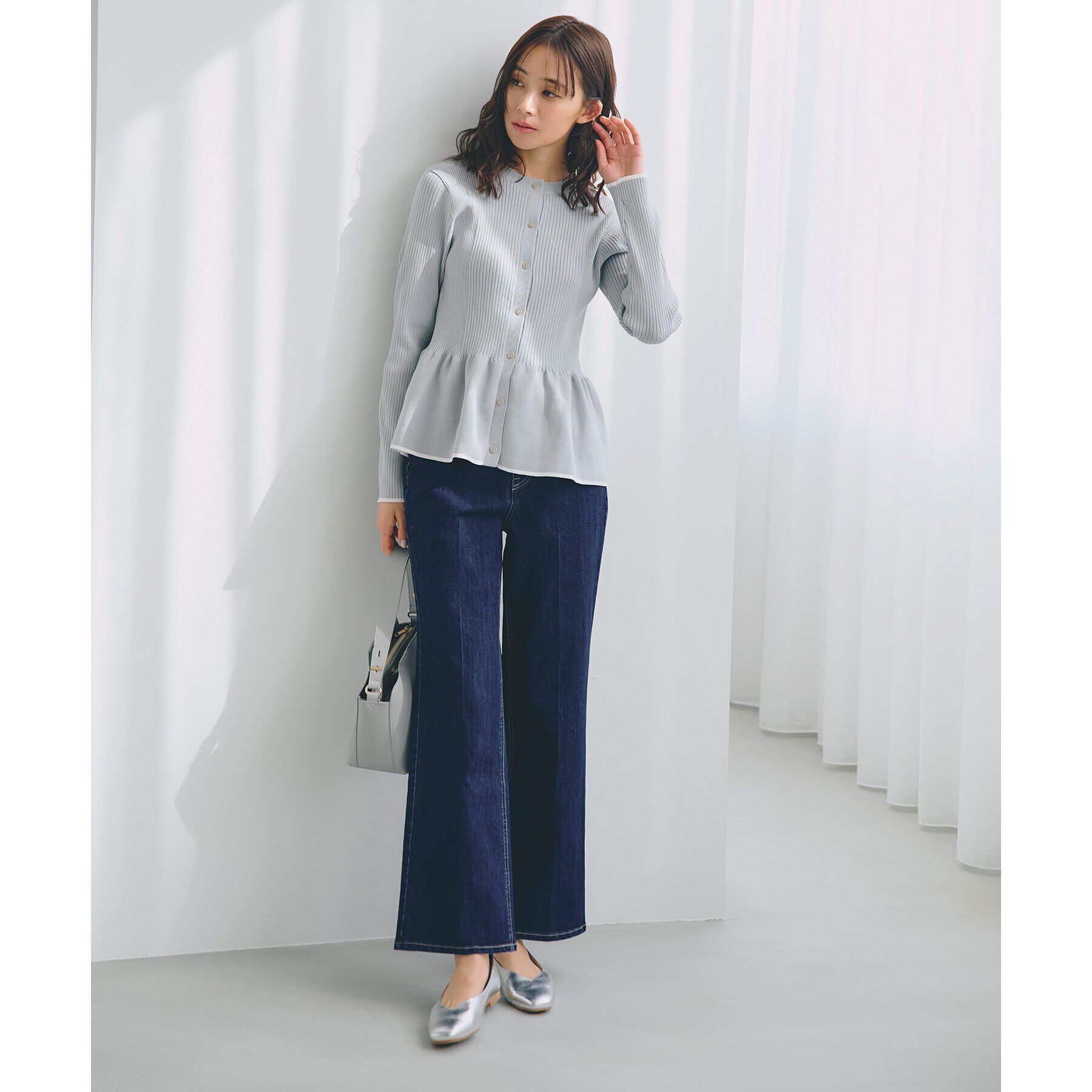 grove「前後2WAYペプラムカーディガン」|ニット・セーター|