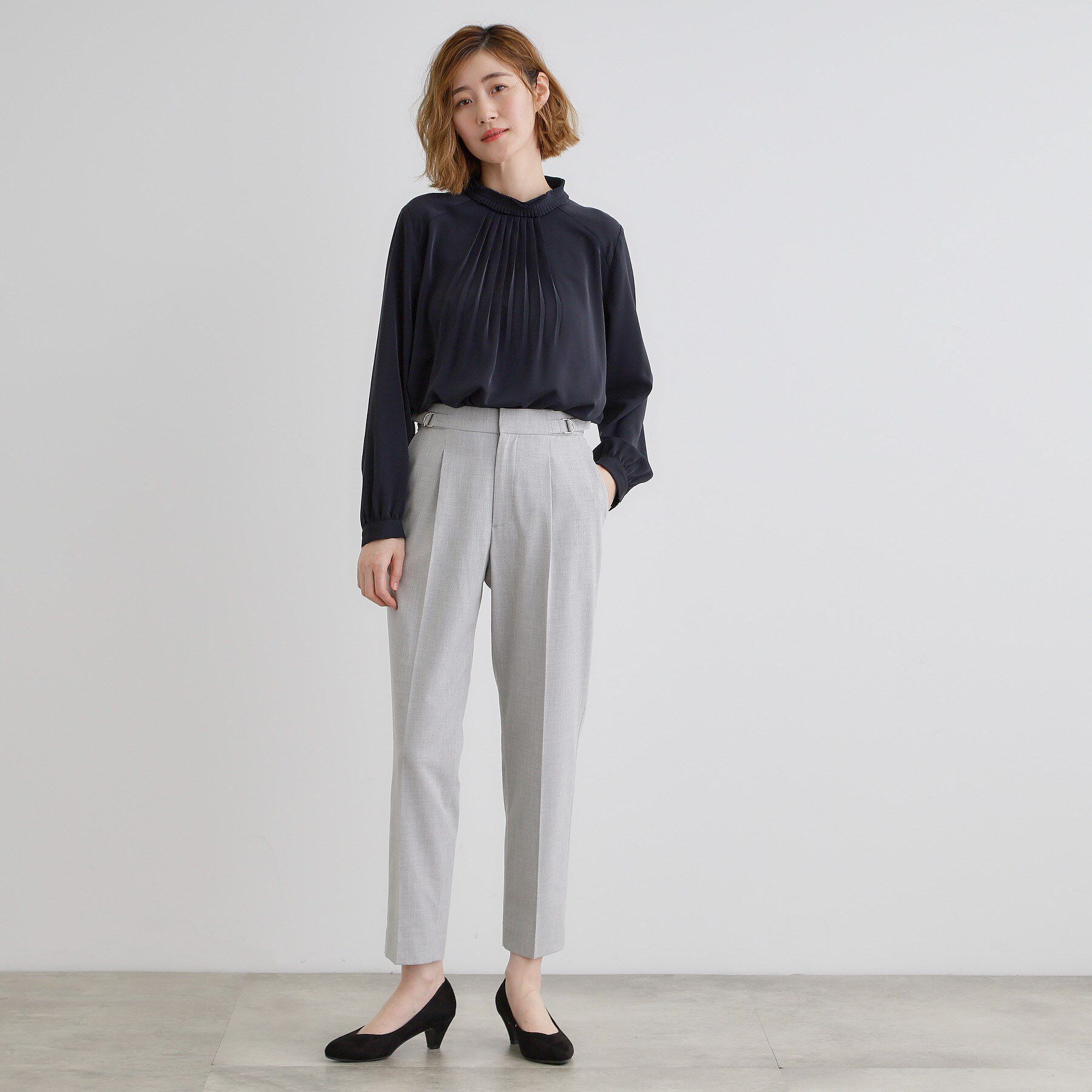 grove「【洗濯機で洗える】2WAYストレッチテーパードパンツ」|その他|