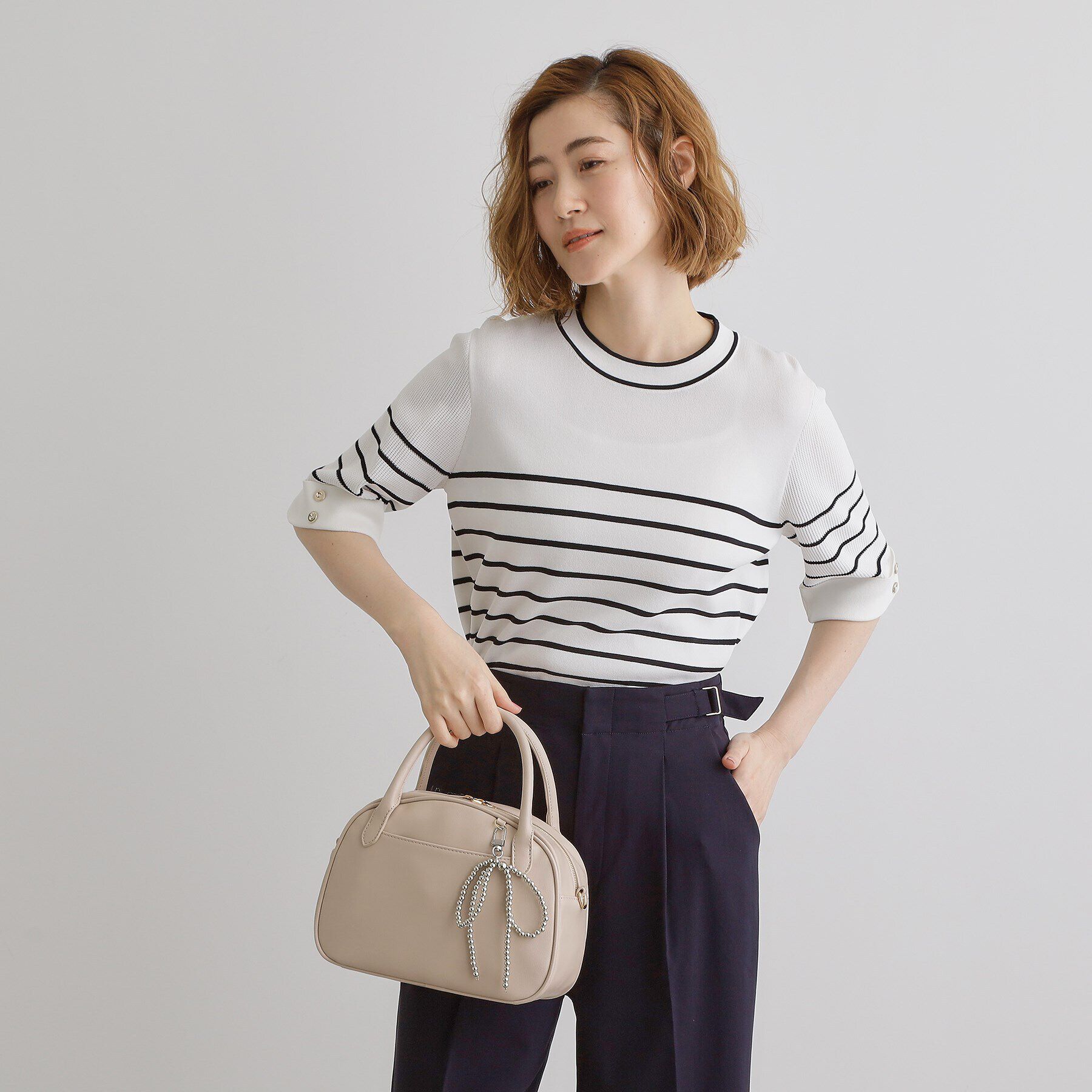 grove「リボンチャーム2WAYボストン」|ボストンバッグ|