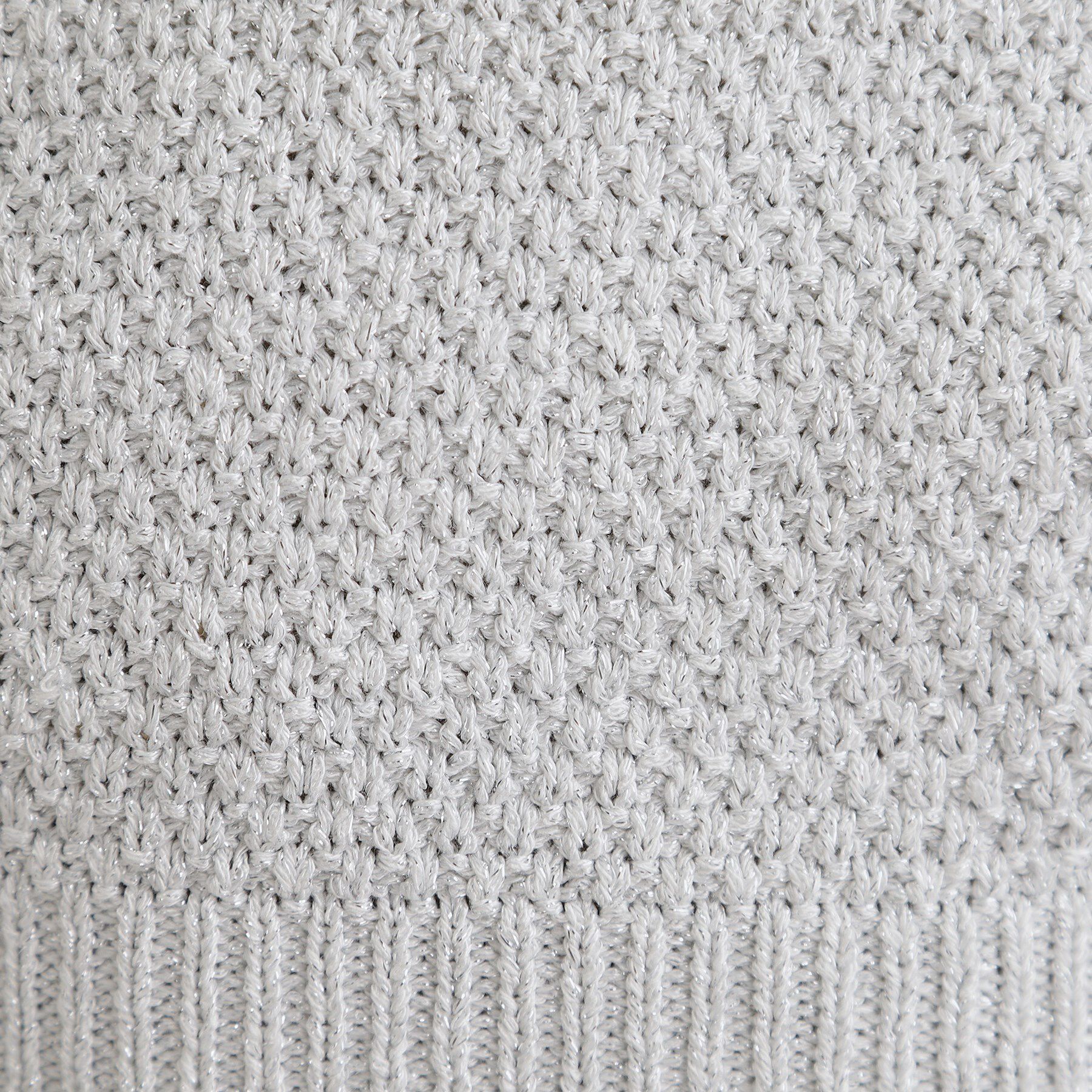 grove「ラメの上品な輝きが魅力 ラメカノコスリーブレスニット」|ニット・セーター|