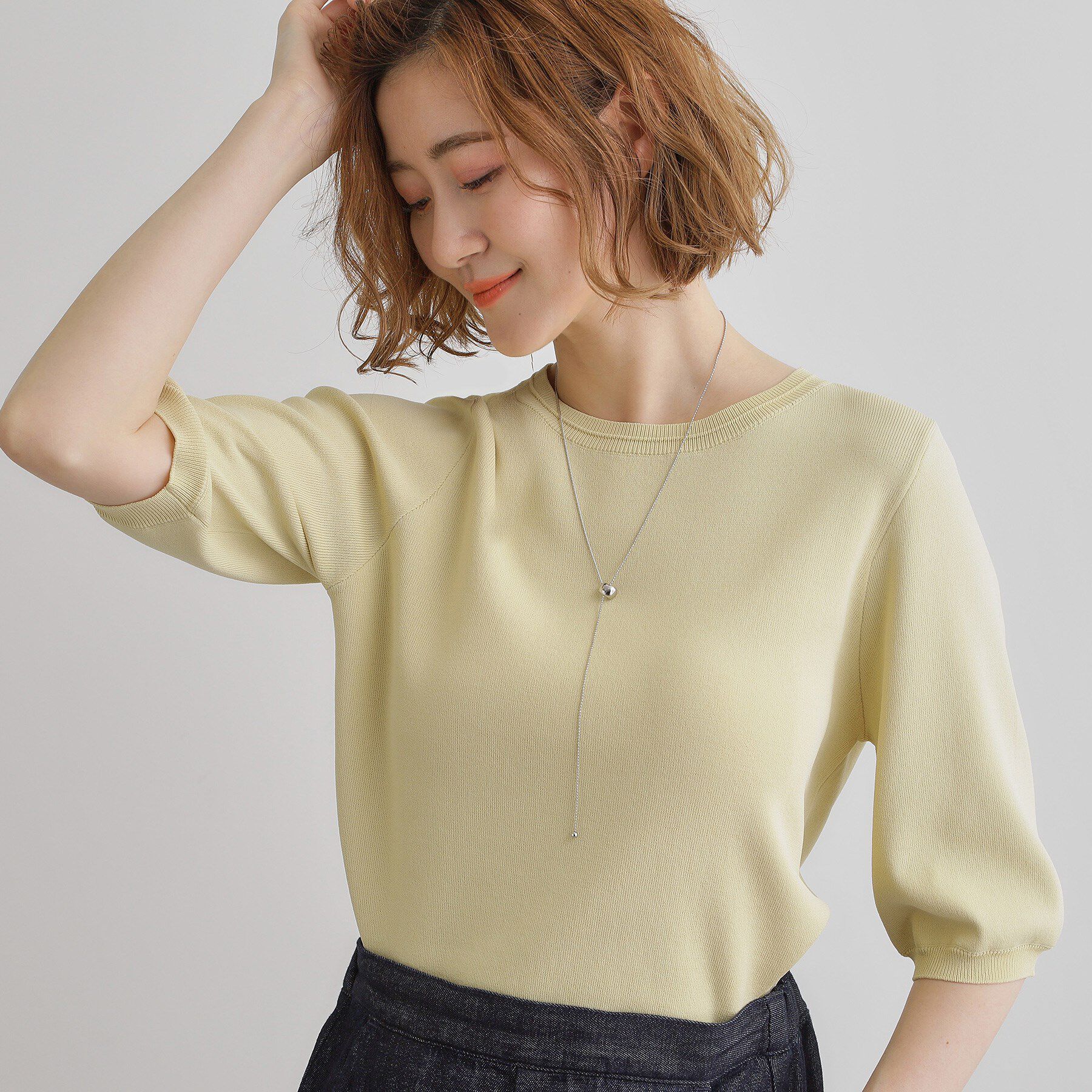 grove「スライドメタルチェーンY字ネックレス」|ネックレス|