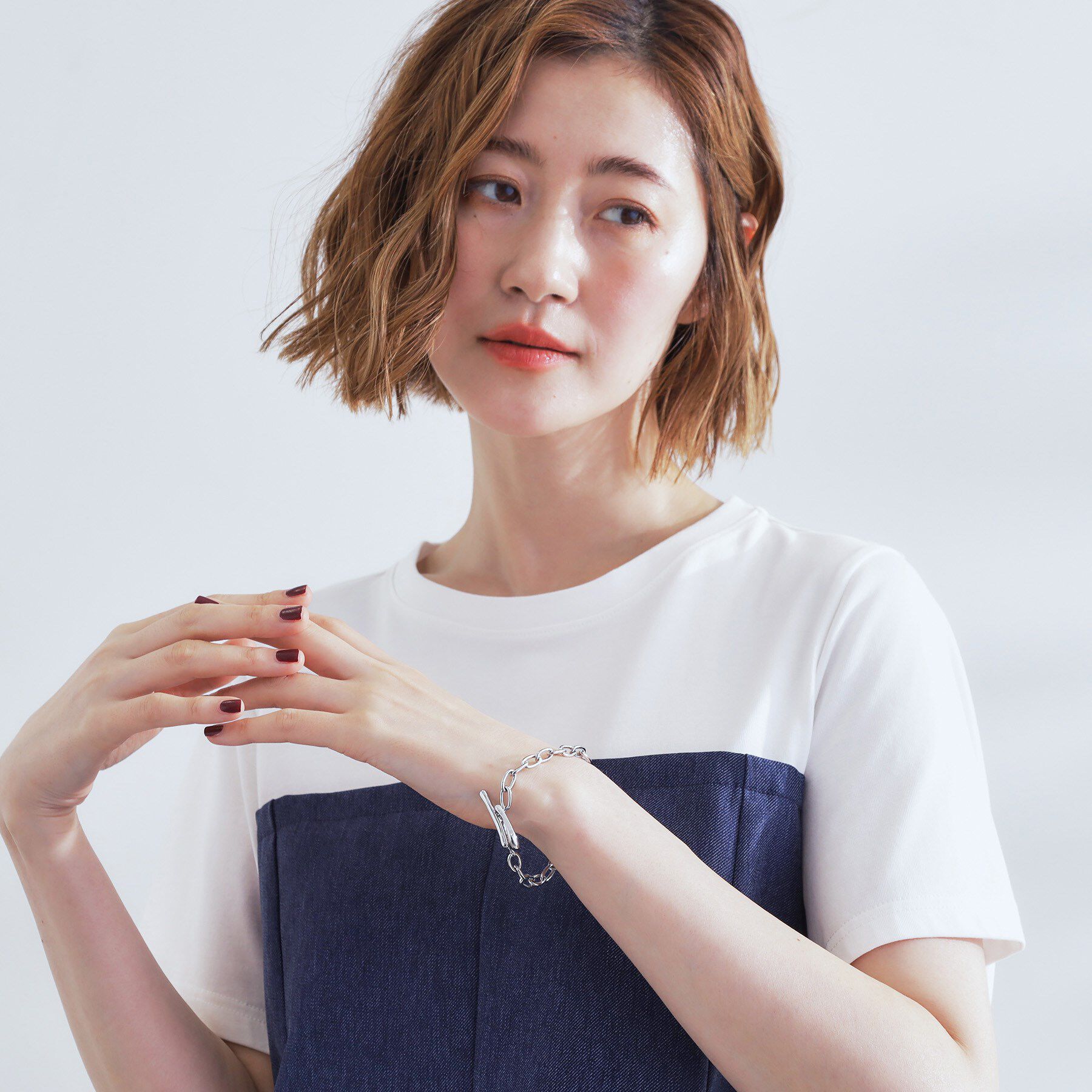 grove「ハートマンテルチェーンブレス」|ブレスレット・バングル|