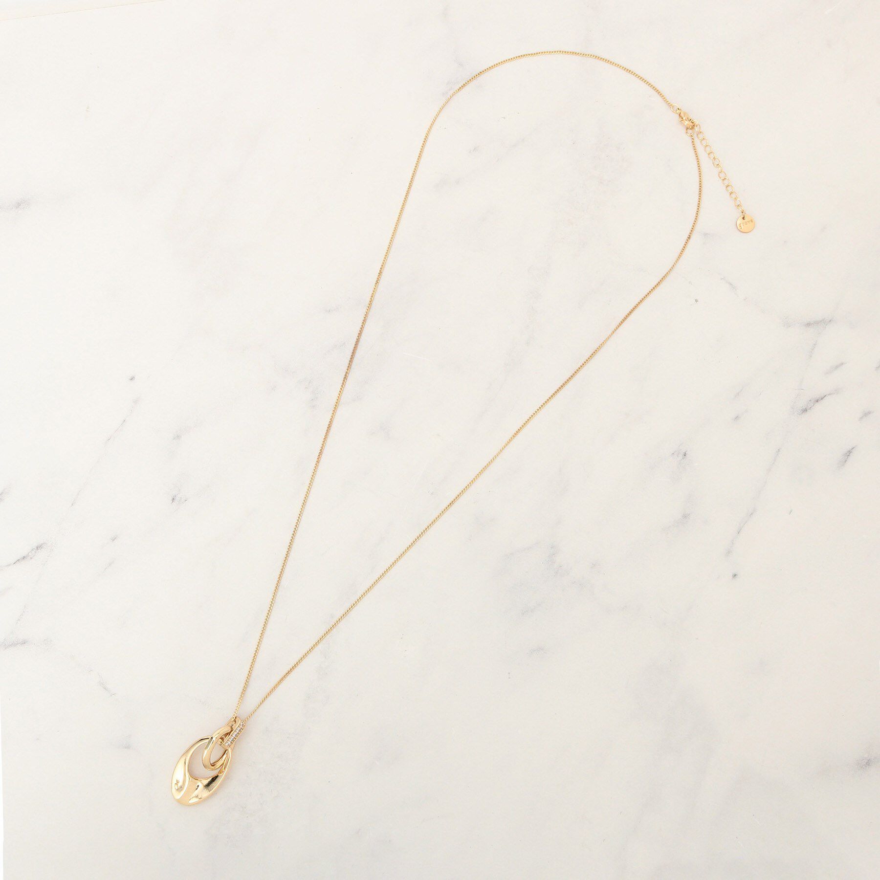 grove「ニュアンスメタルビジューネックレス」|ネックレス|