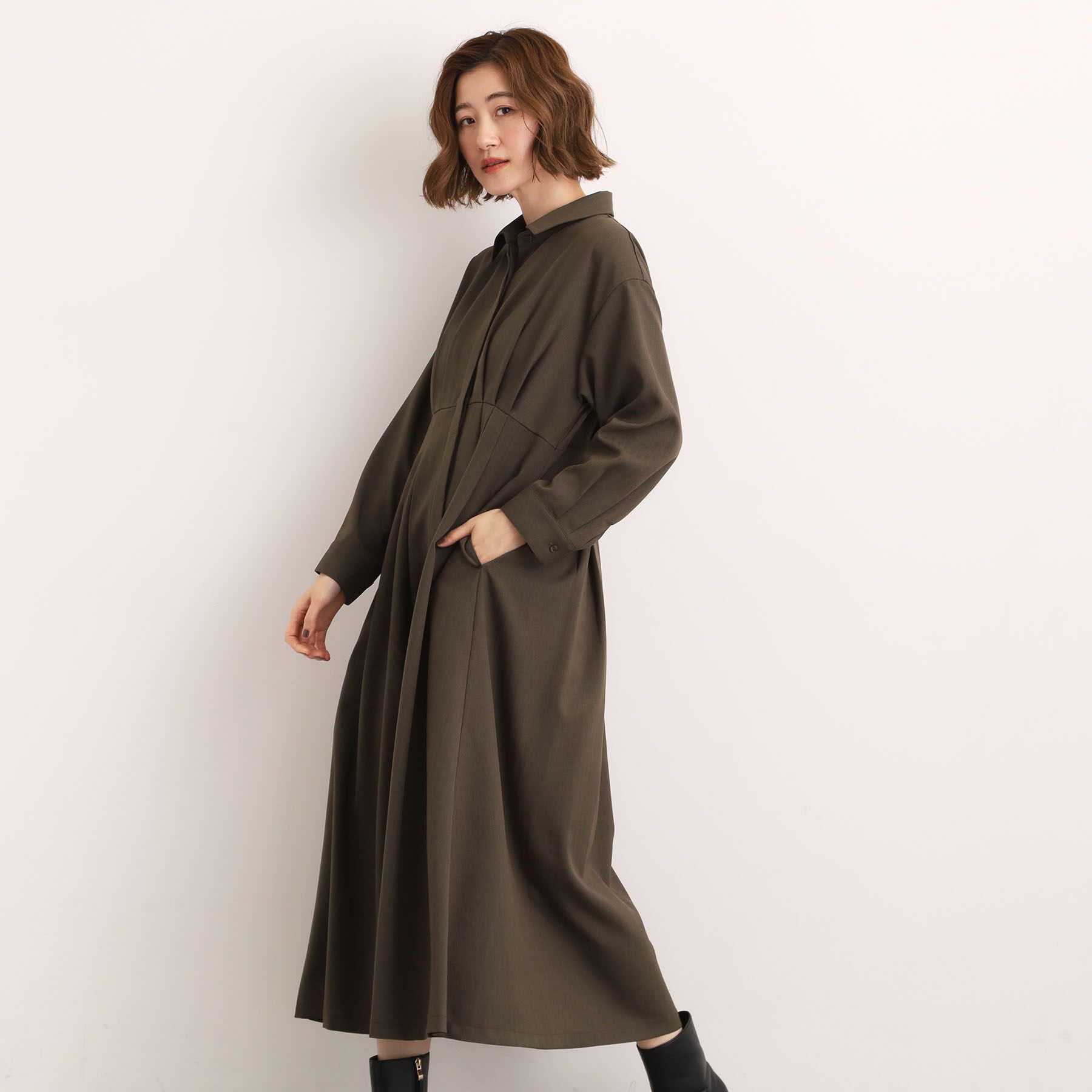 grove「品よくまとう、大人のシャツワンピース」|ワンピース|