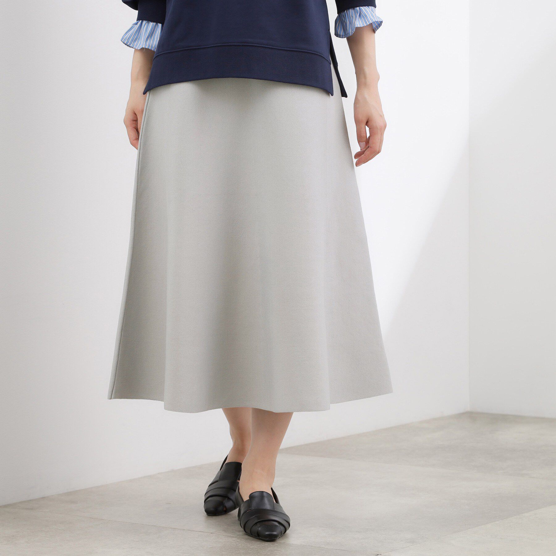 grove「【SETUP対応】ニットフレアスカート」|スカート|