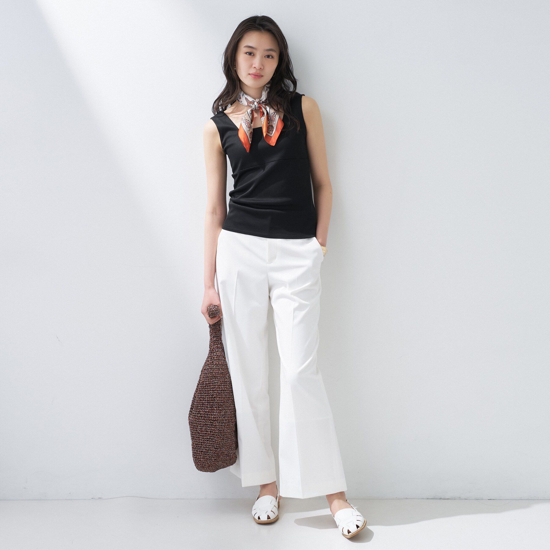 INDIVI「【日本製】ビスチェインナータンクトップ」|キャミソール|