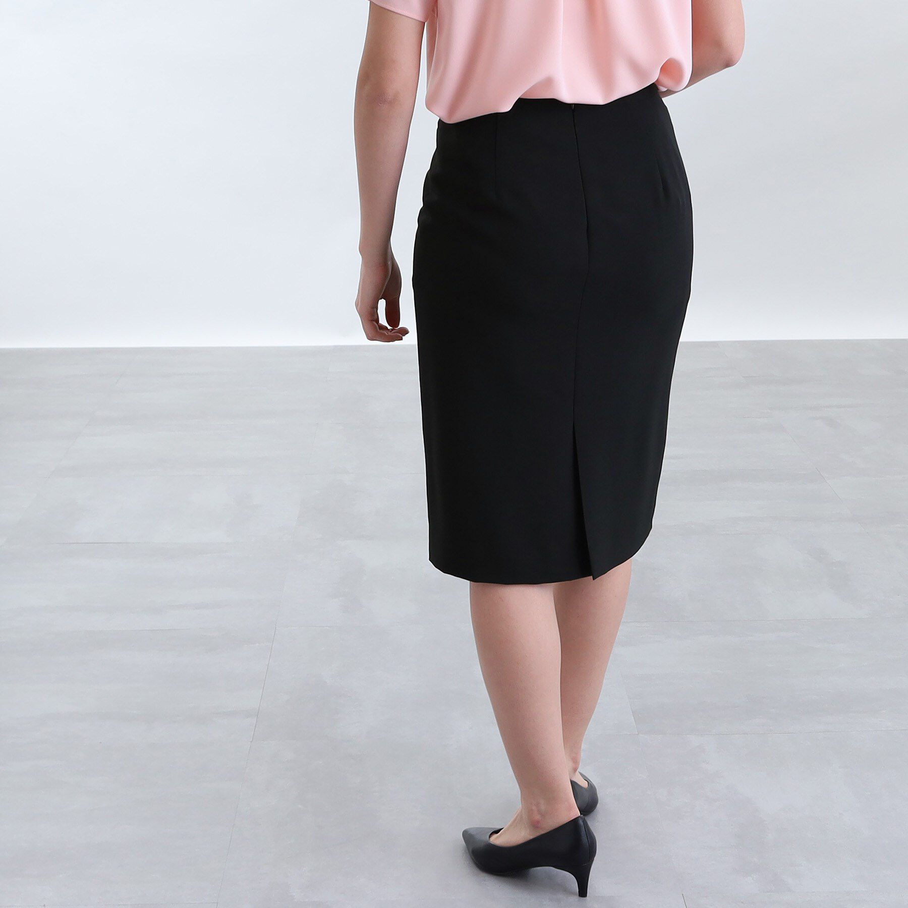 INDIVI「【定番スーツ／UVケア／イージーケア／洗える】ウール調ストレートスカート」|スーツ|