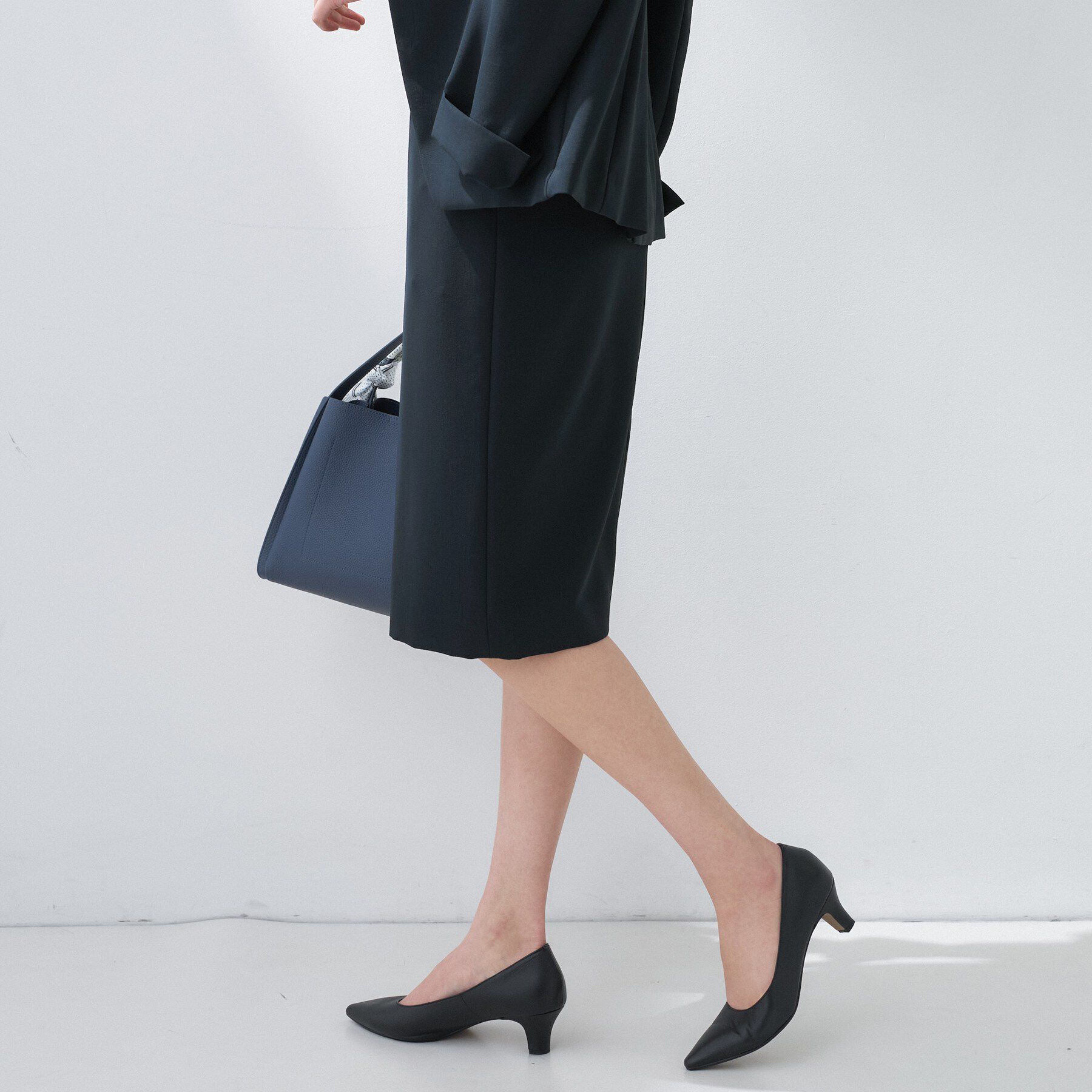INDIVI「【定番スーツ／UVケア／イージーケア／洗える】ウール調ストレートスカート」|スーツ|