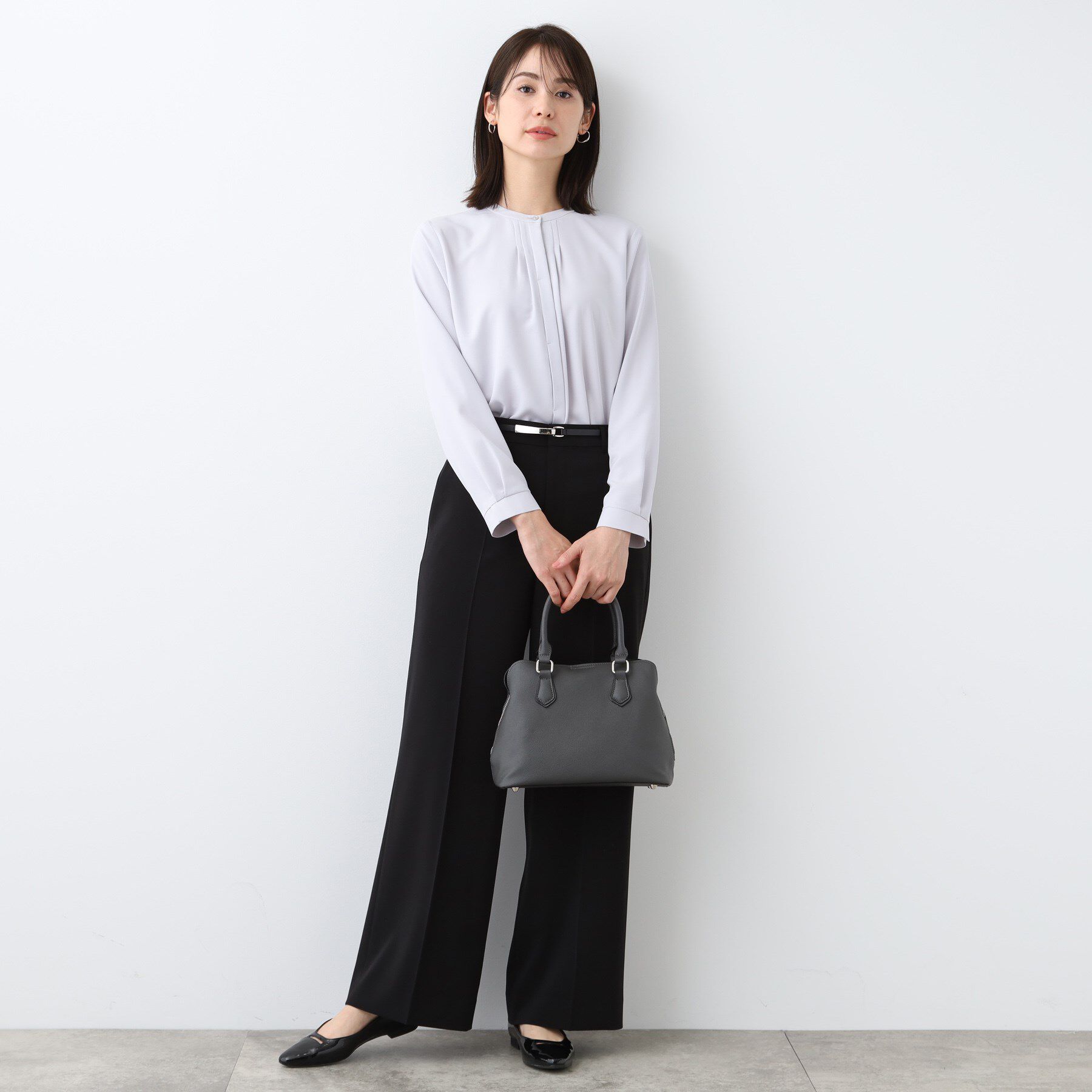 INDIVI「【洗える／UVケア／スーツ】ストレッチワイドパンツ」|スーツ|