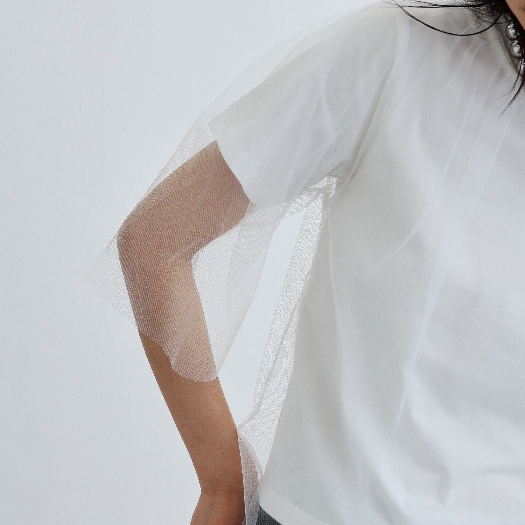 GALLEST「レイヤードチュールトップス」|Tシャツ・カットソー|