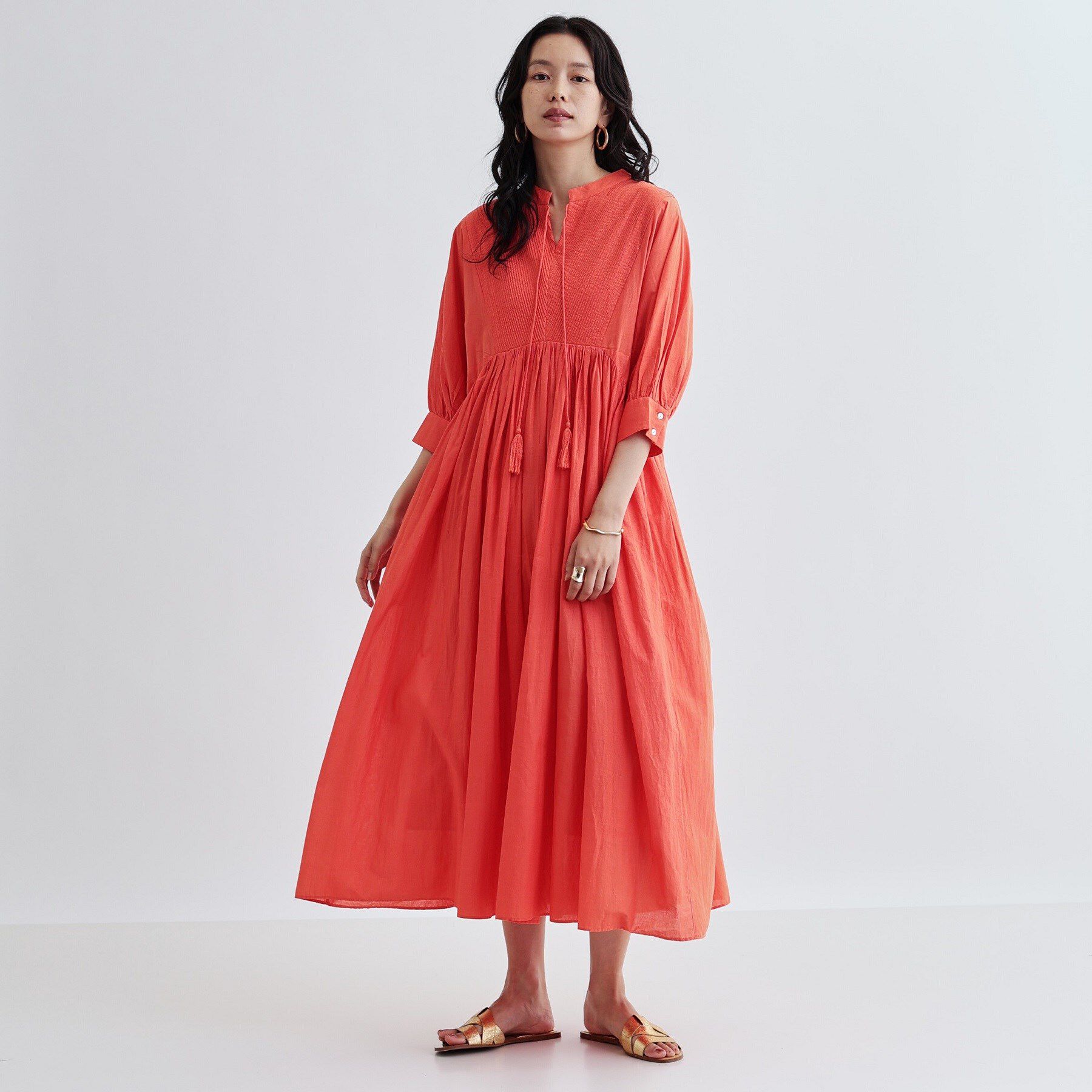 GALLEST「ピンタックコットンワンピース」|ワンピース|