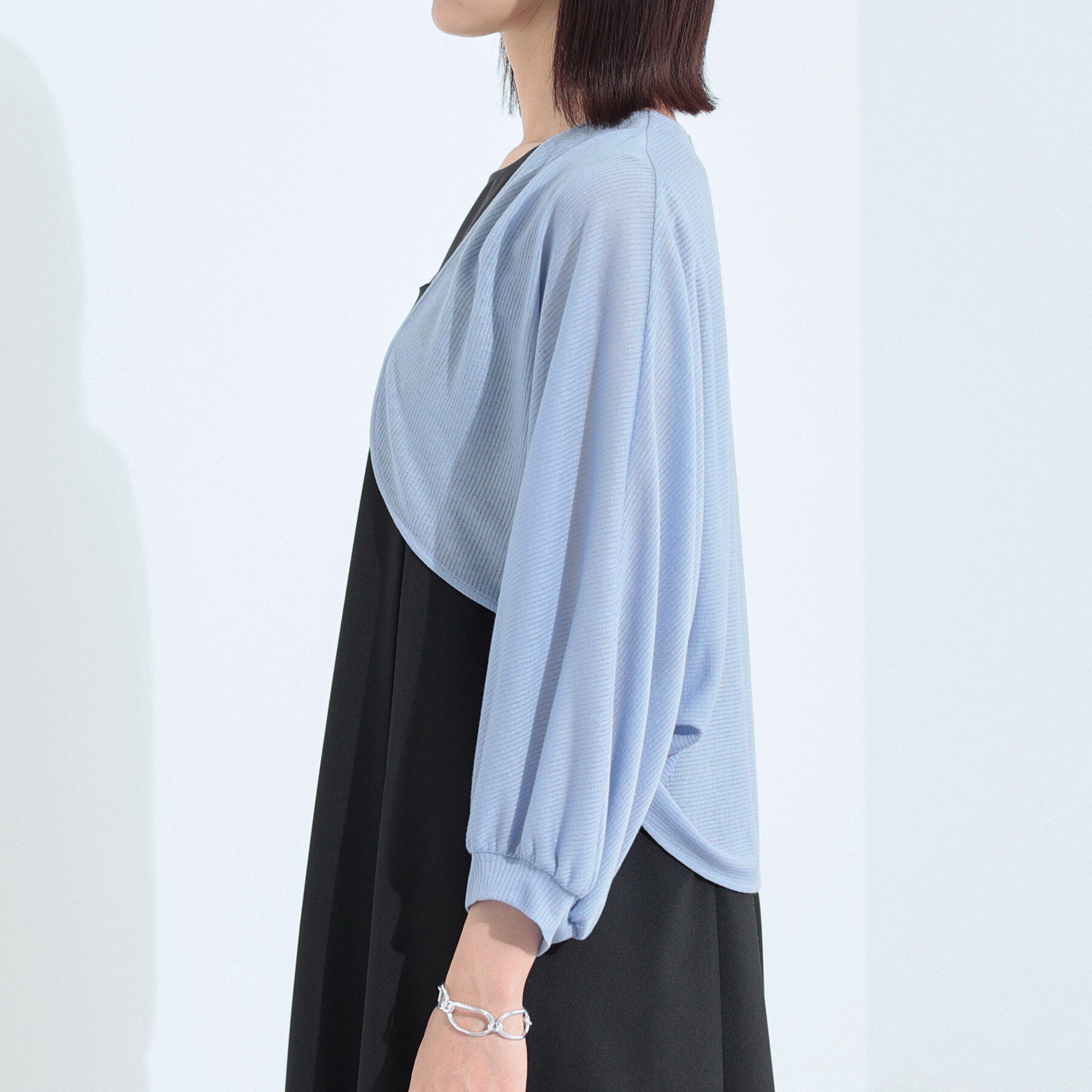 INDIVI「【軽く羽織れる】ボレロカーディガン」|カーディガン|