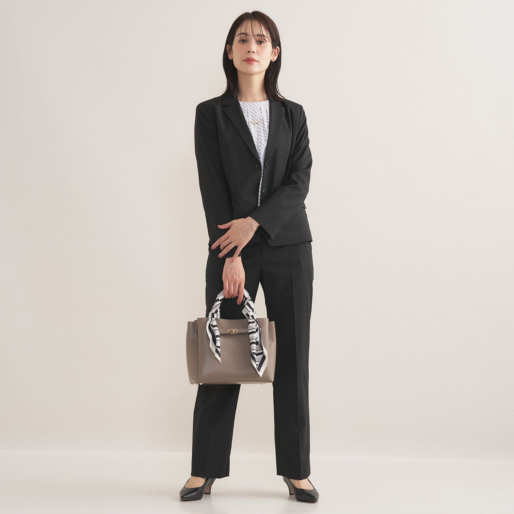 INDIVI「【ウール混／スーツ】ストレートパンツ」|スーツ|