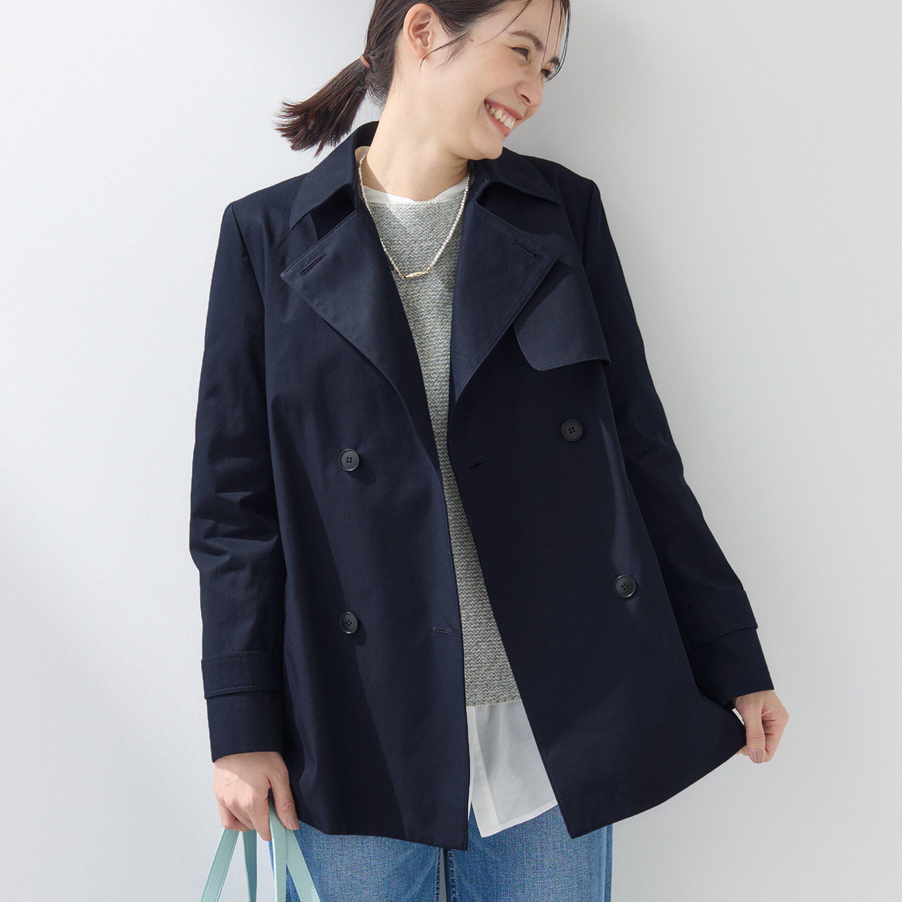 INDIVI「【花粉付着防止／撥水／UVケア】名品トレンチコート」|トレンチコート|