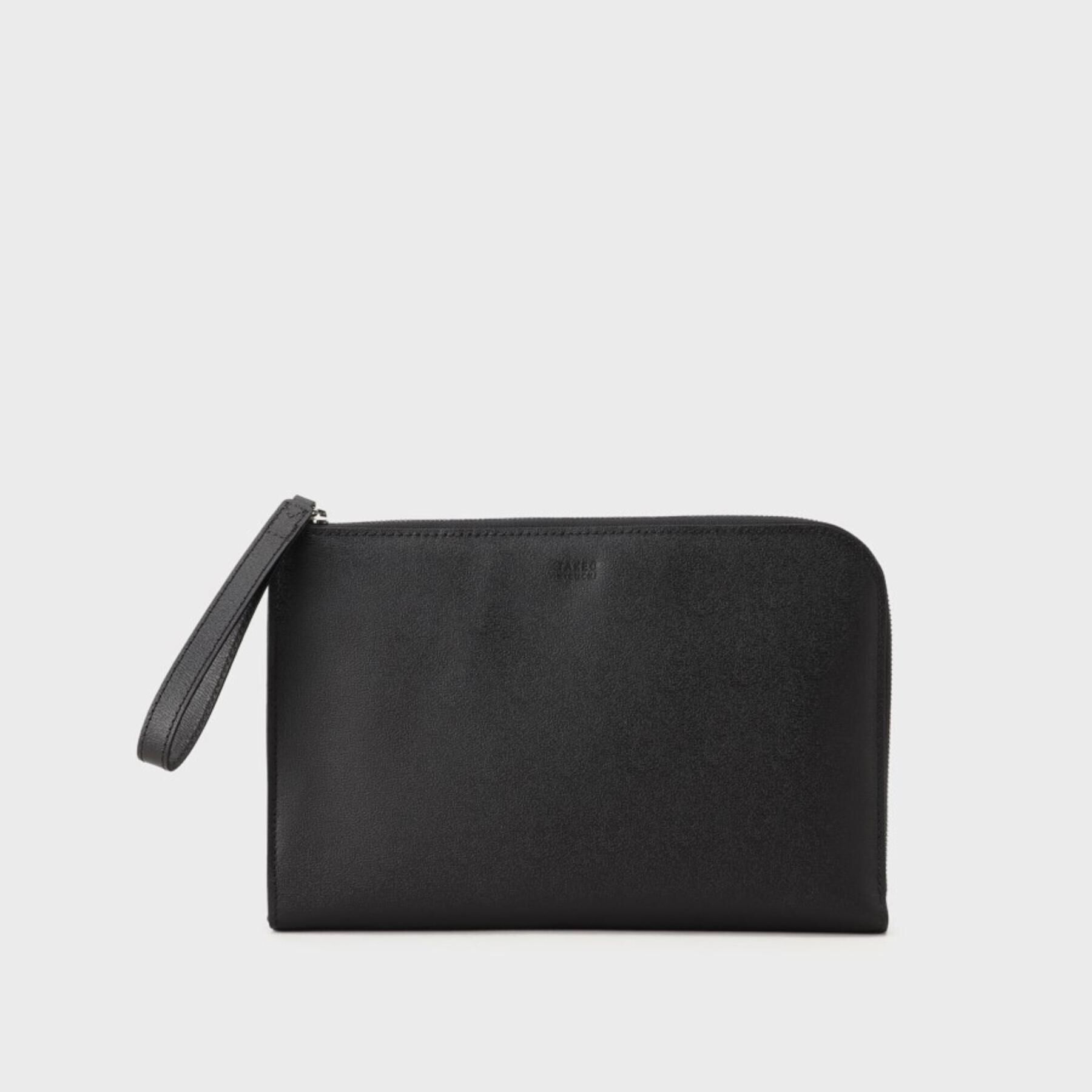 TAKEO KIKUCHI「【ベーシック】レザー クラッチバッグ」|クラッチバッグ|ブラック(019)